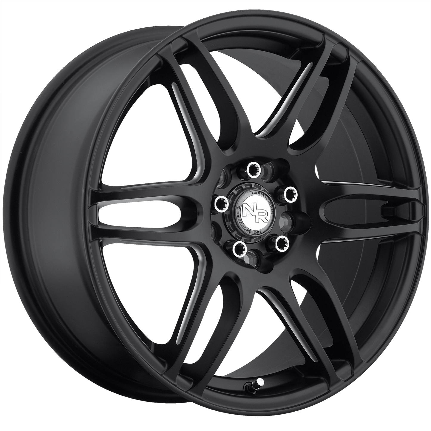 17x7.5 Niche M106 NR6 MATTE BLACK MILLED Wheel 5x100/5x4.5 (45mm)
