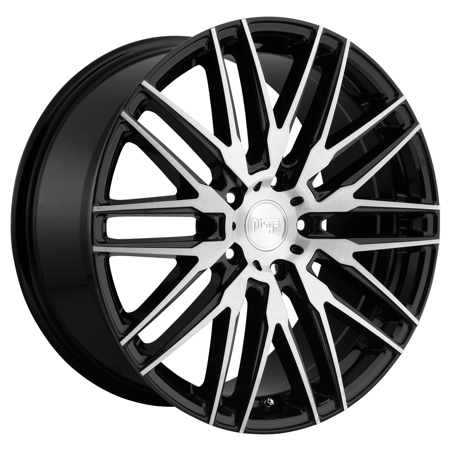 22x10.5 Niche M165 ANZIO GLOSS BLACK BRUSHED Wheel 5x120 (40mm)
