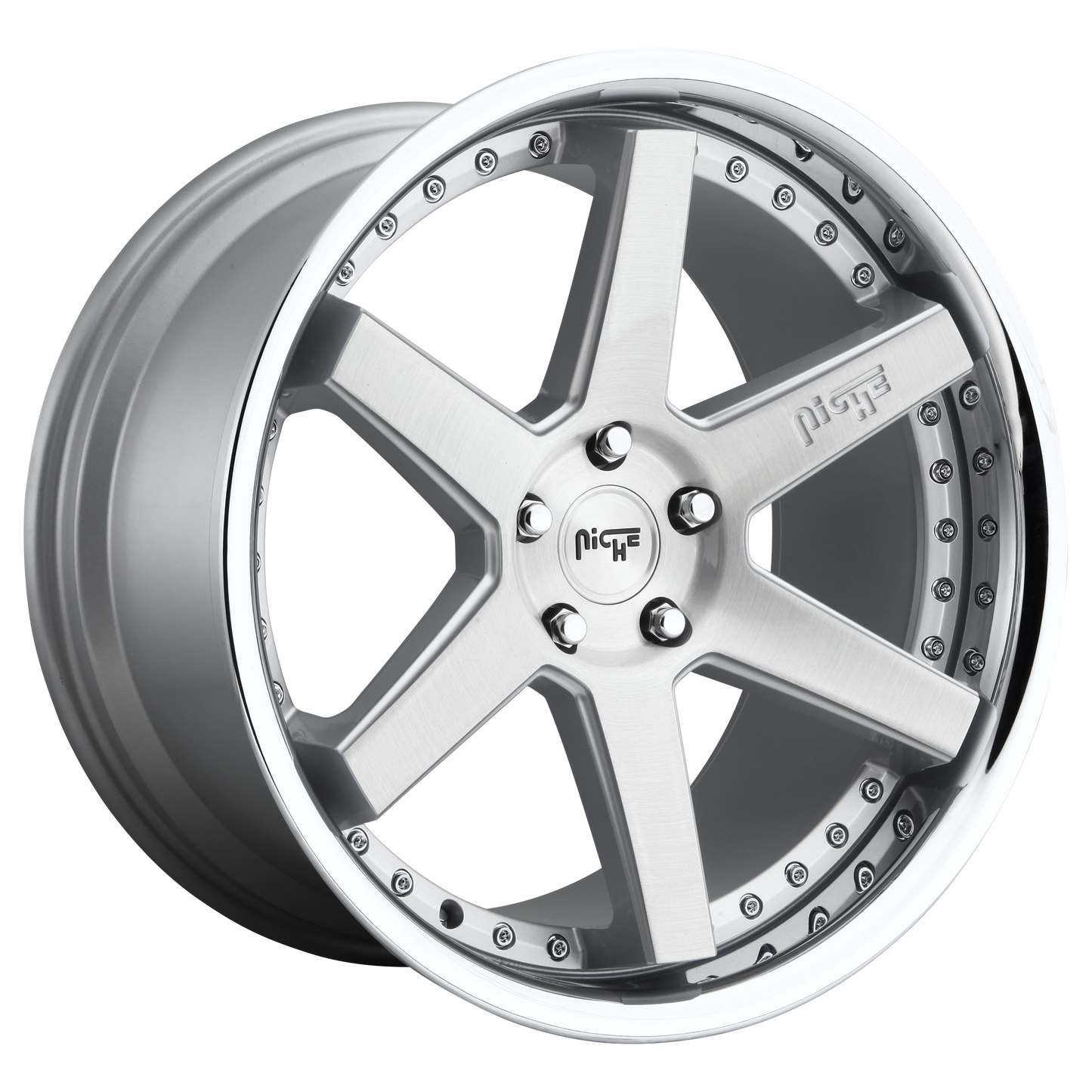 20x10.5 Niche M193 ALTAIR GLOSS SILVER Wheel 5x4.5 (40mm)