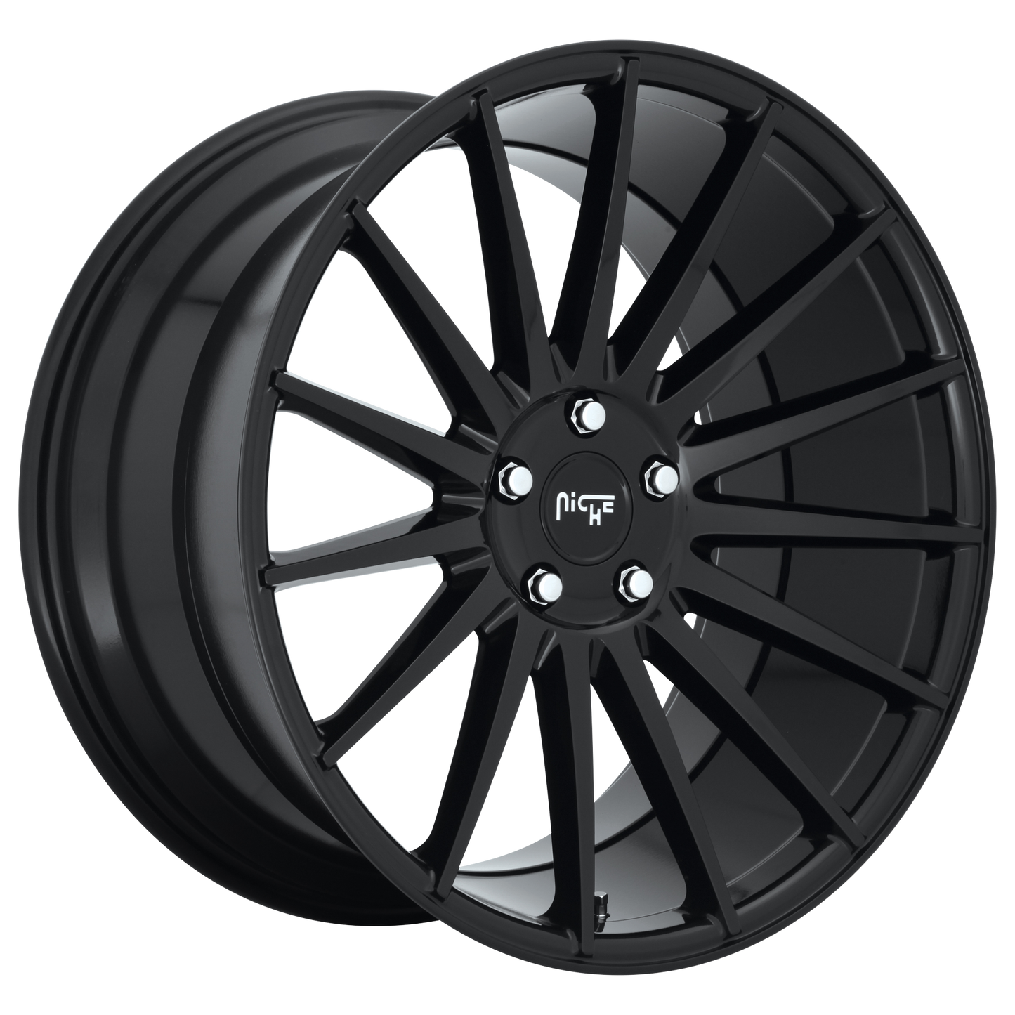 20x8.5 Niche M214 FORM GLOSS BLACK Wheel 5x120 (35mm)