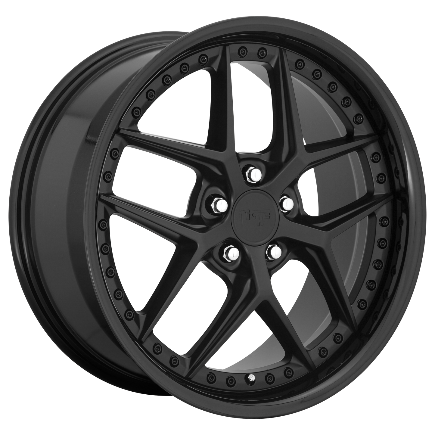 19x8.5 Niche M226 VICE GLOSS BLACK MATTE BLACK Wheel 5x112 (42mm)