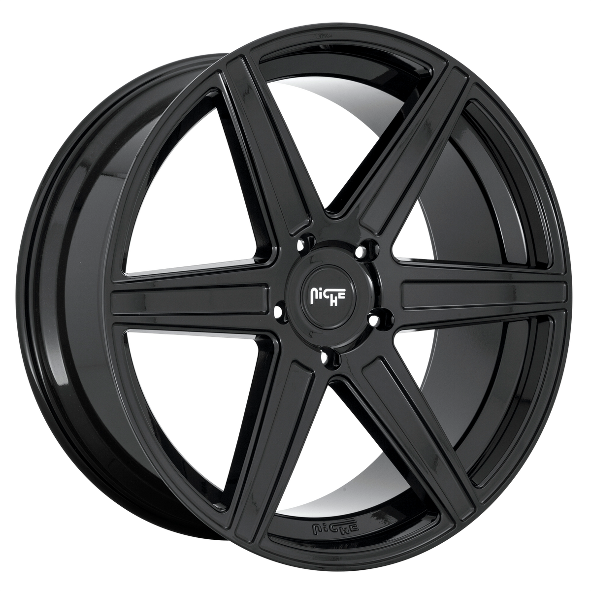 22x9.5 Niche M237 CARINA GLOSS BLACK Wheel 6x5.5 (30mm)