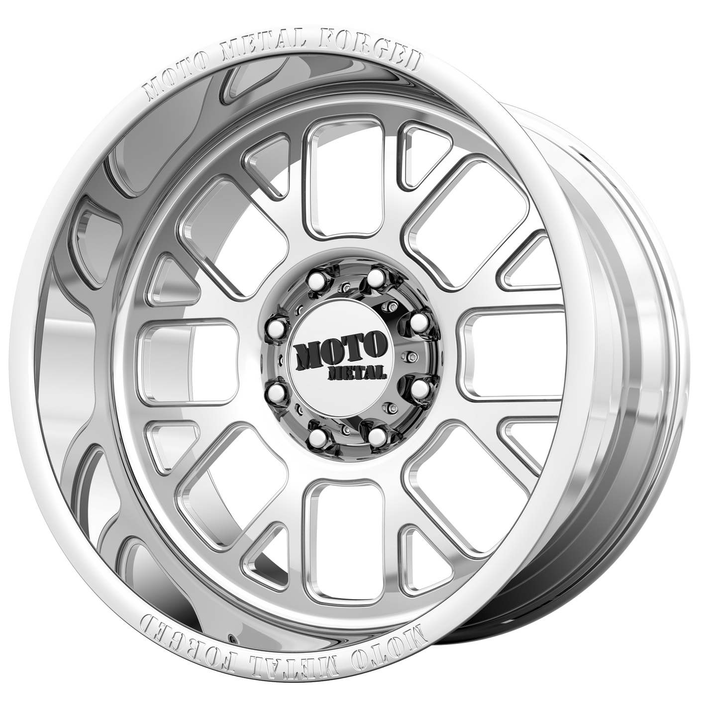 22x12 Moto Metal MO404 Polished Wheel 5/6 Lug BLANK (-44mm)