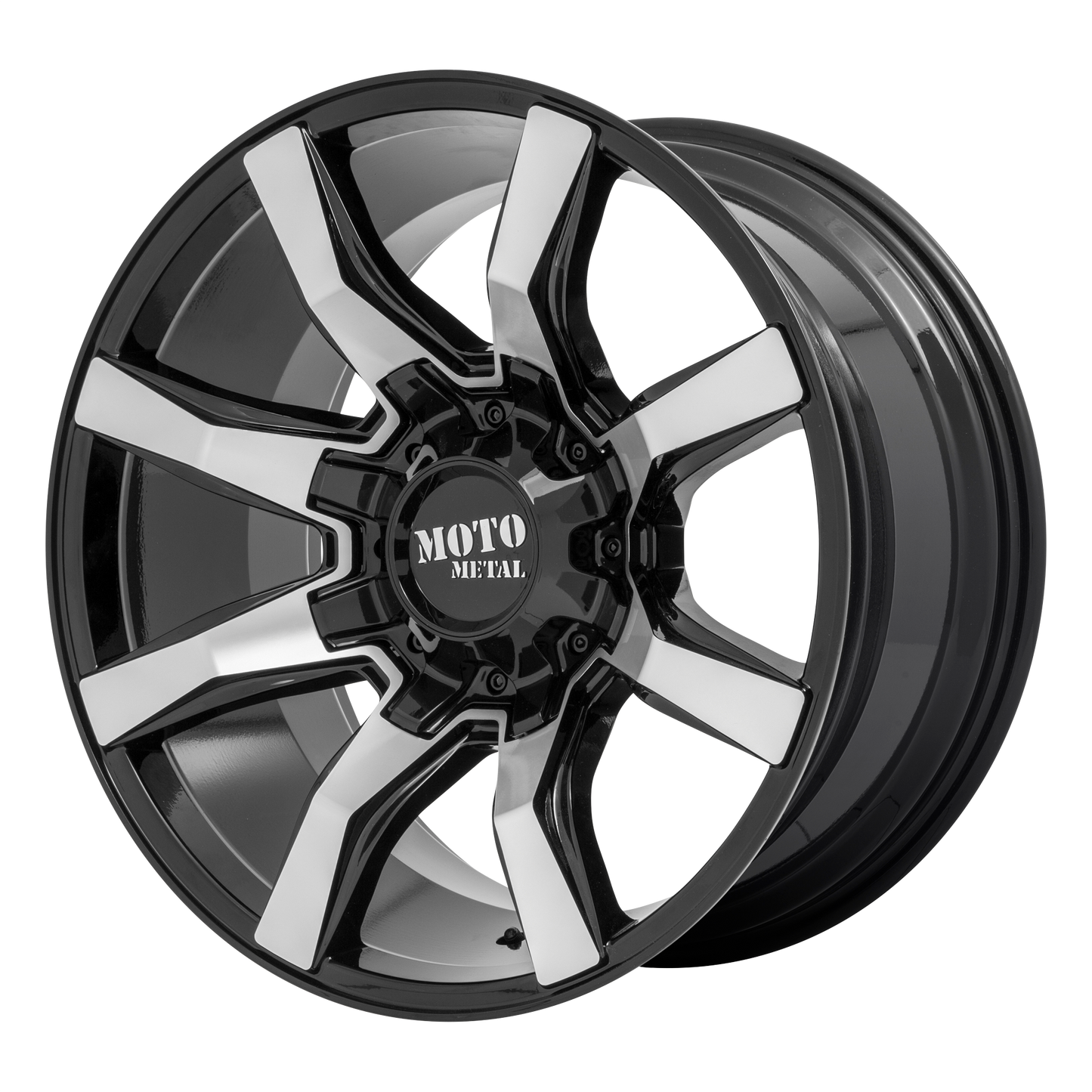 20x9 Moto Metal MO804 SPIDER Gloss Black Machined Wheel 6x4.5/6x5.5 (18mm)