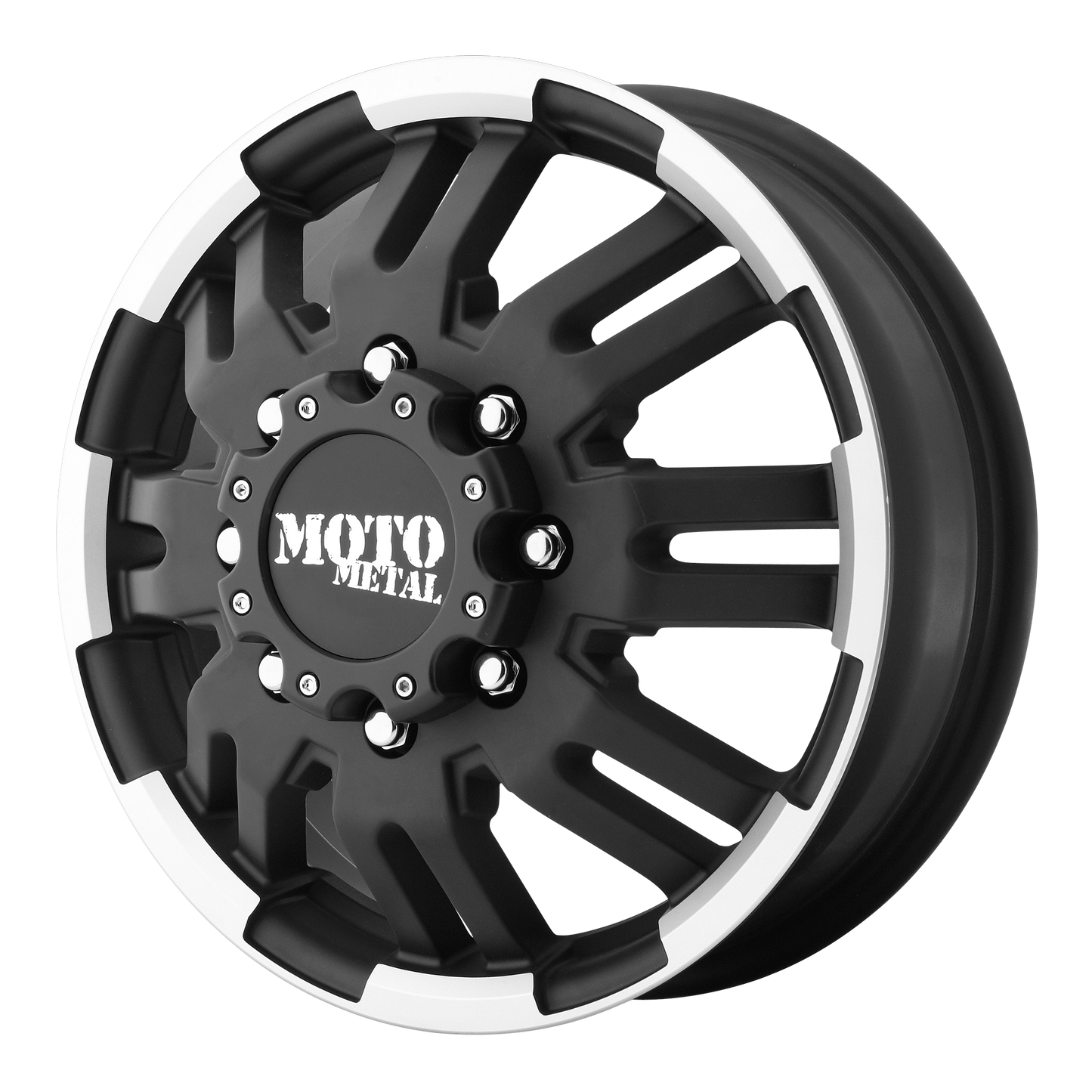 17x6 Moto Metal MO963 Matte Black Machined - Front Wheel 8X6.5 (111mm)