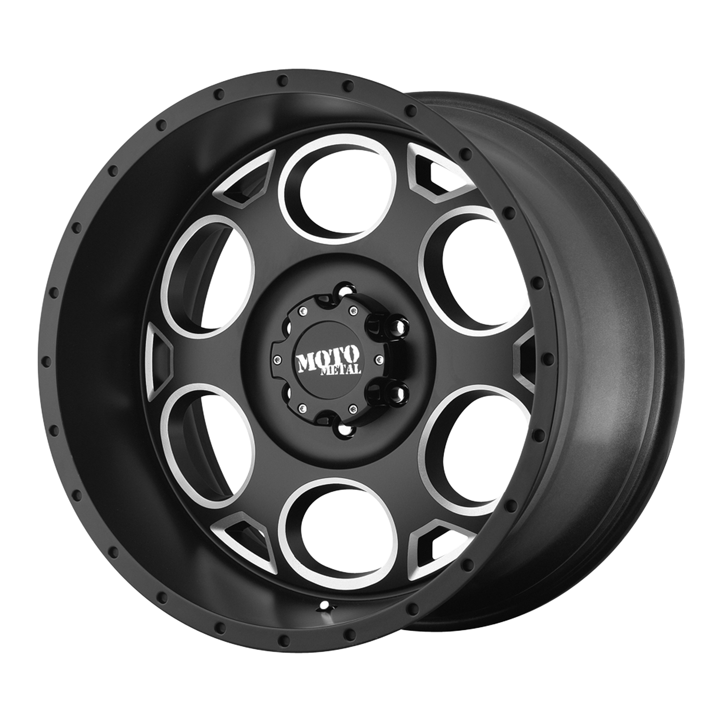 18x9 Moto Metal MO964 Satin Black Milled Wheel 6x5.5 (0mm)