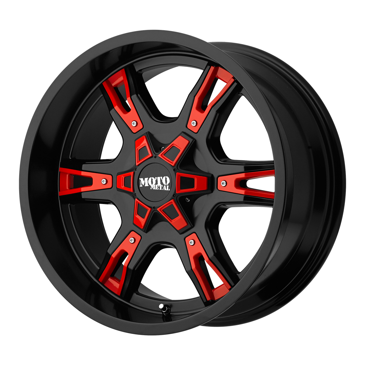 20x9 Moto Metal MO969 Satin Black W/Accents Wheel 8x180 (0mm)