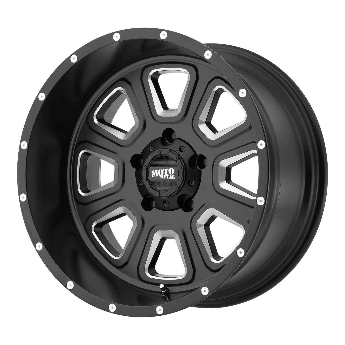 20x12 Moto Metal MO972 Black Milled Wheel 8x170 (-44mm)