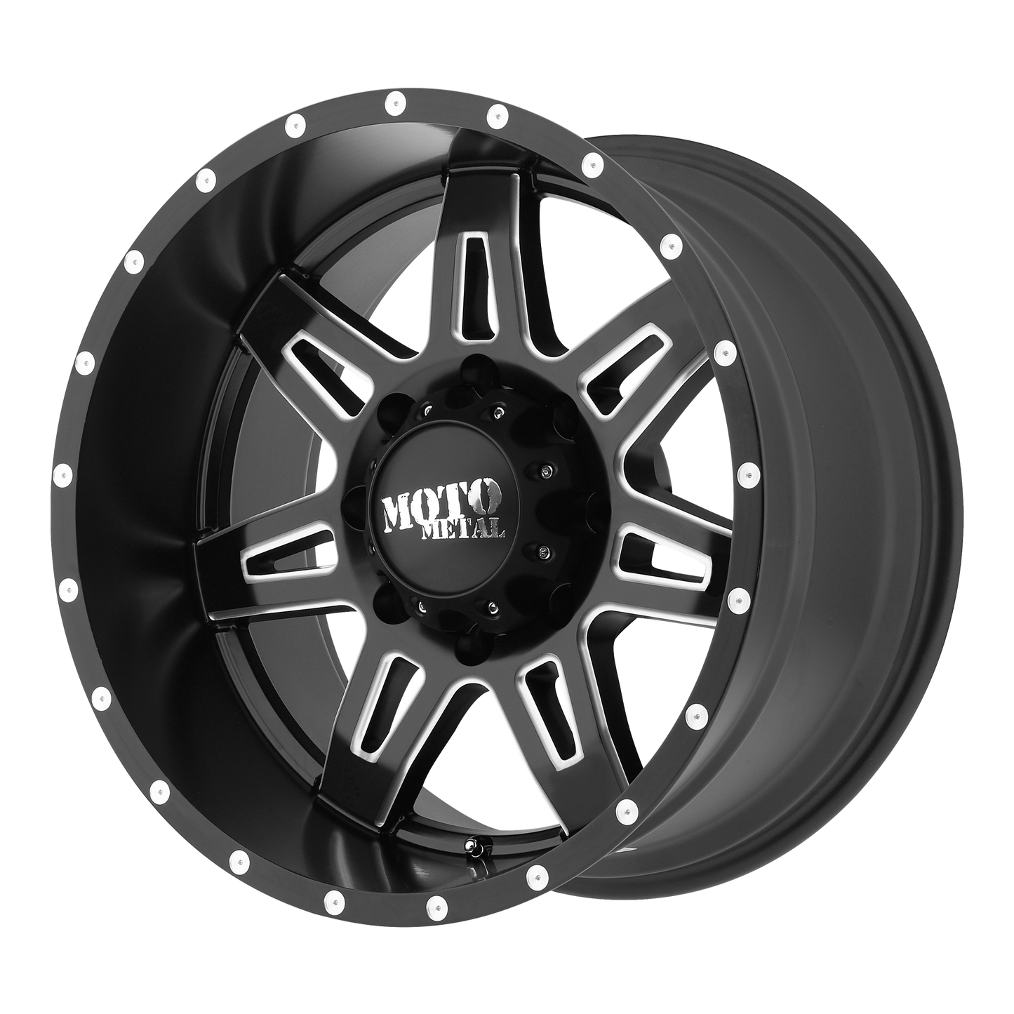 17x9 Moto Metal MO975 Black Milled Wheel 8x170 (-12mm)