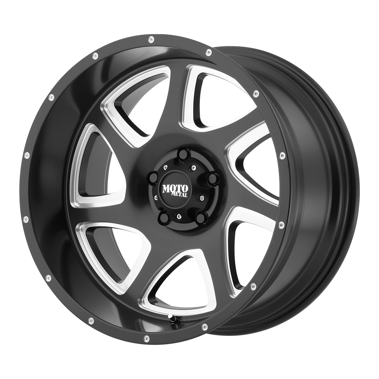 20x10 Moto Metal MO976 Satin Black Milled Wheel 6x135 (-24mm)