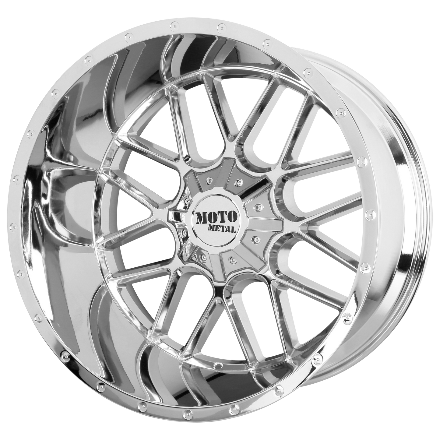 22x10 Moto Metal MO986 SIEGE Chrome Wheel 8x170 (-18mm)