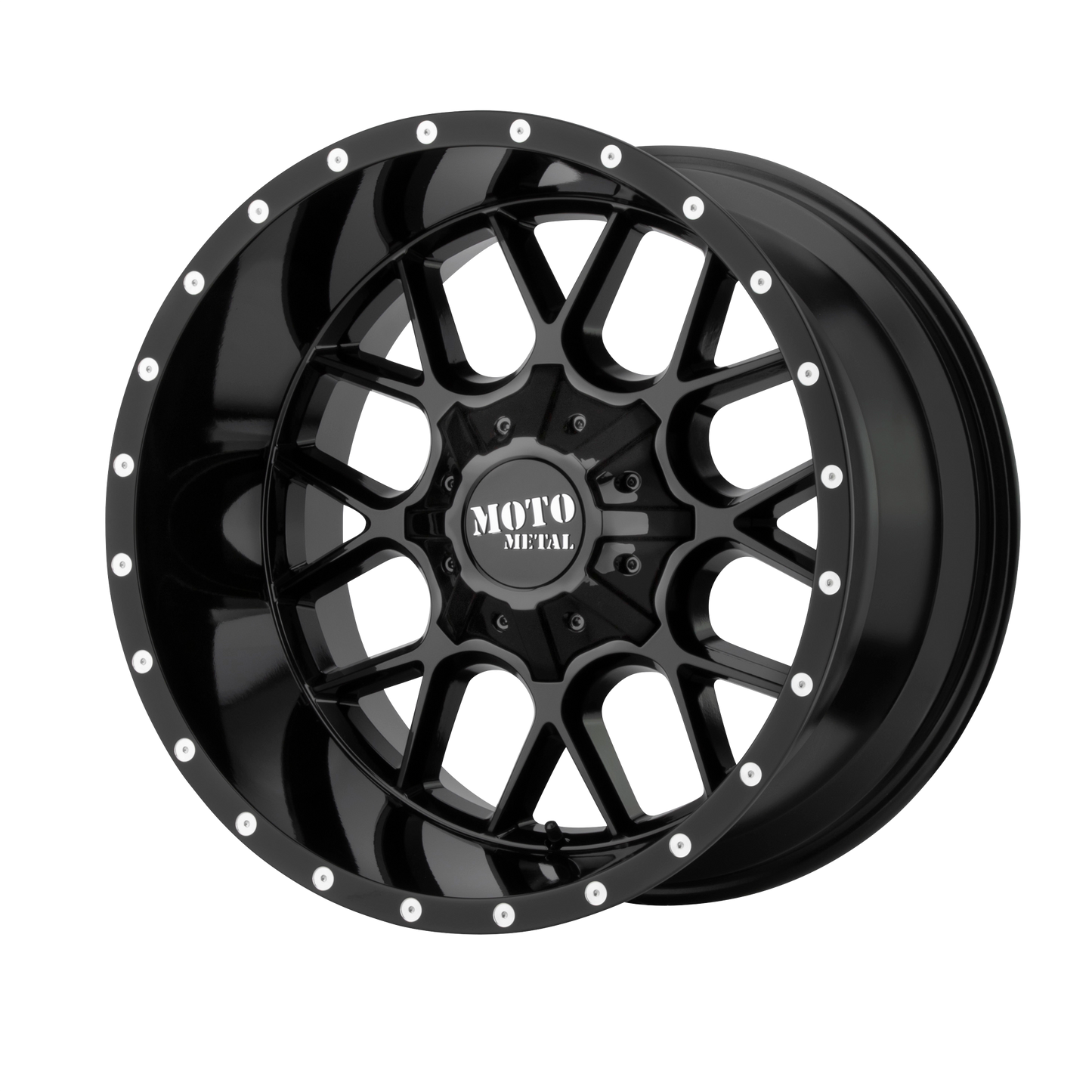 20x12 Moto Metal MO986 SIEGE Gloss Black Wheel 5x5.5/5x150 (-44mm)