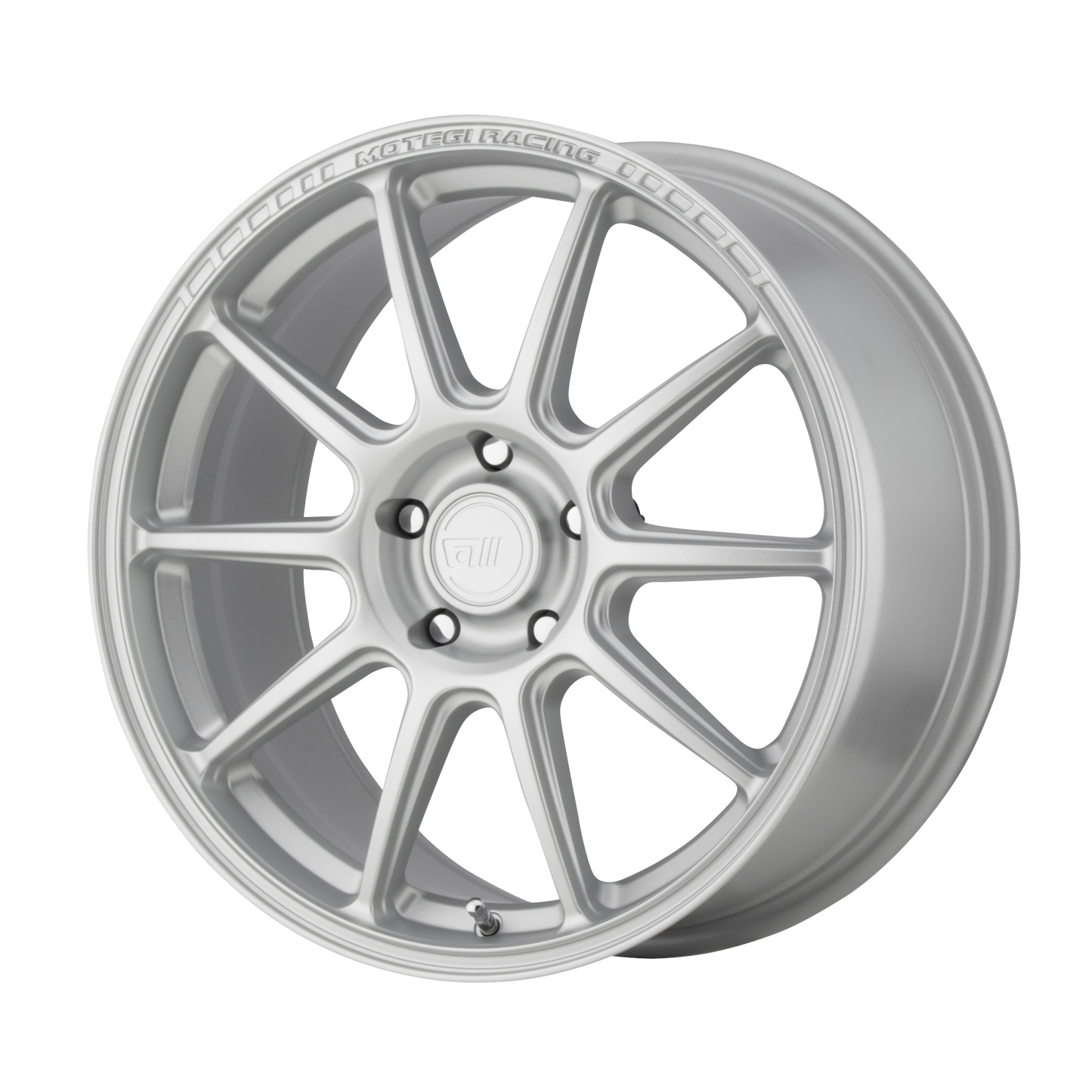 18x8.5 Motegi MR140 SS10 Hyper Silver Wheel 5x112 (45mm)