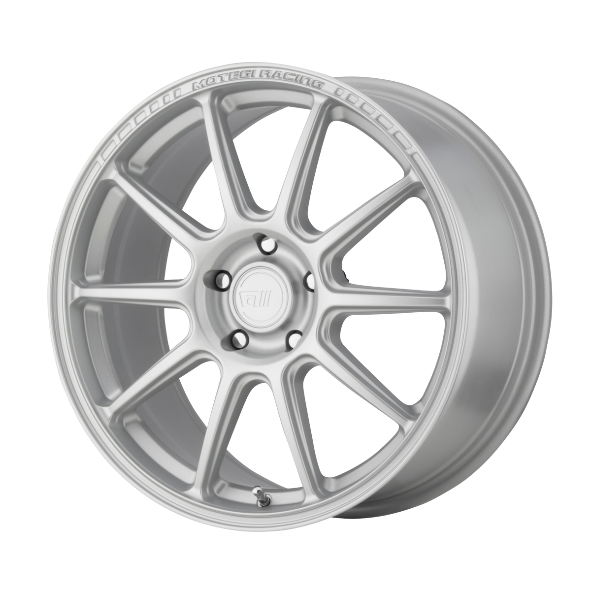 17x7 Motegi MR140 SS10 Hyper Silver Wheel 5x4.5 (38mm)