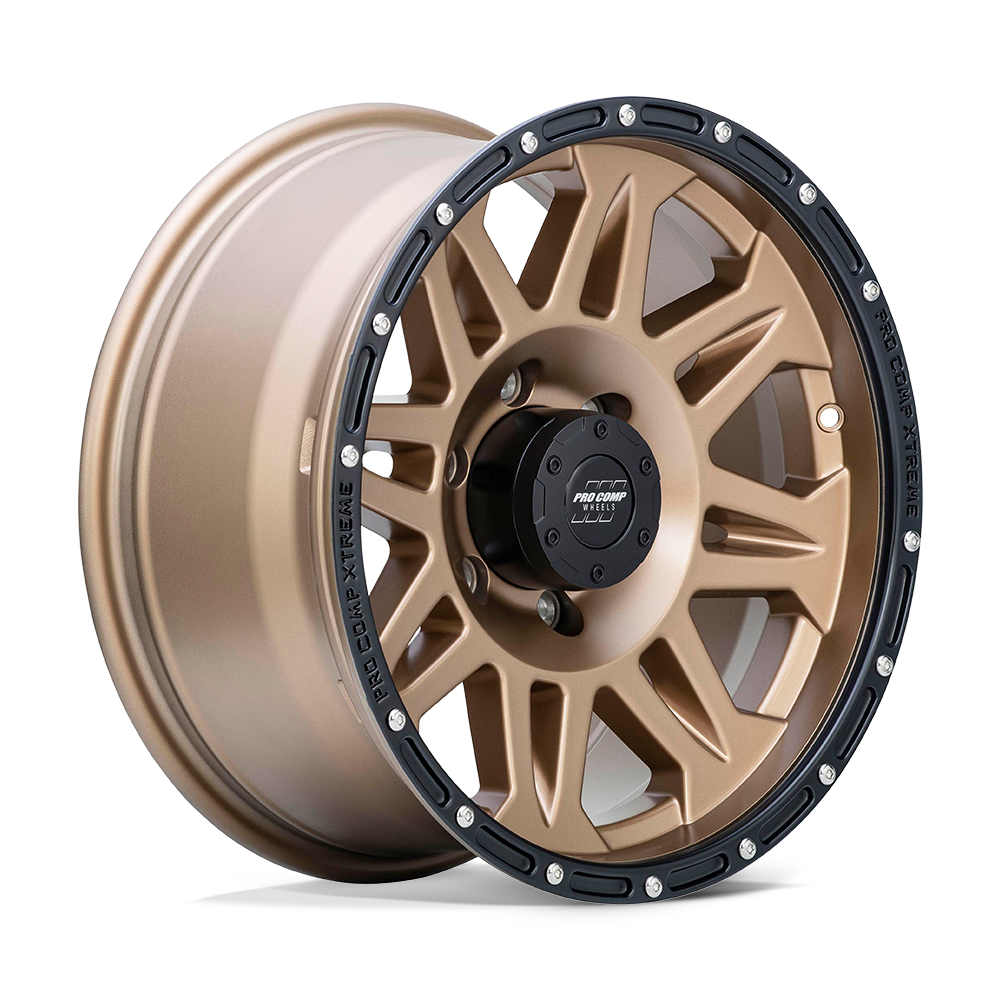 17x9 Pro Comp 9605 Torq Matte Bronze With Black Lip Wheel 5x5 (-6mm)