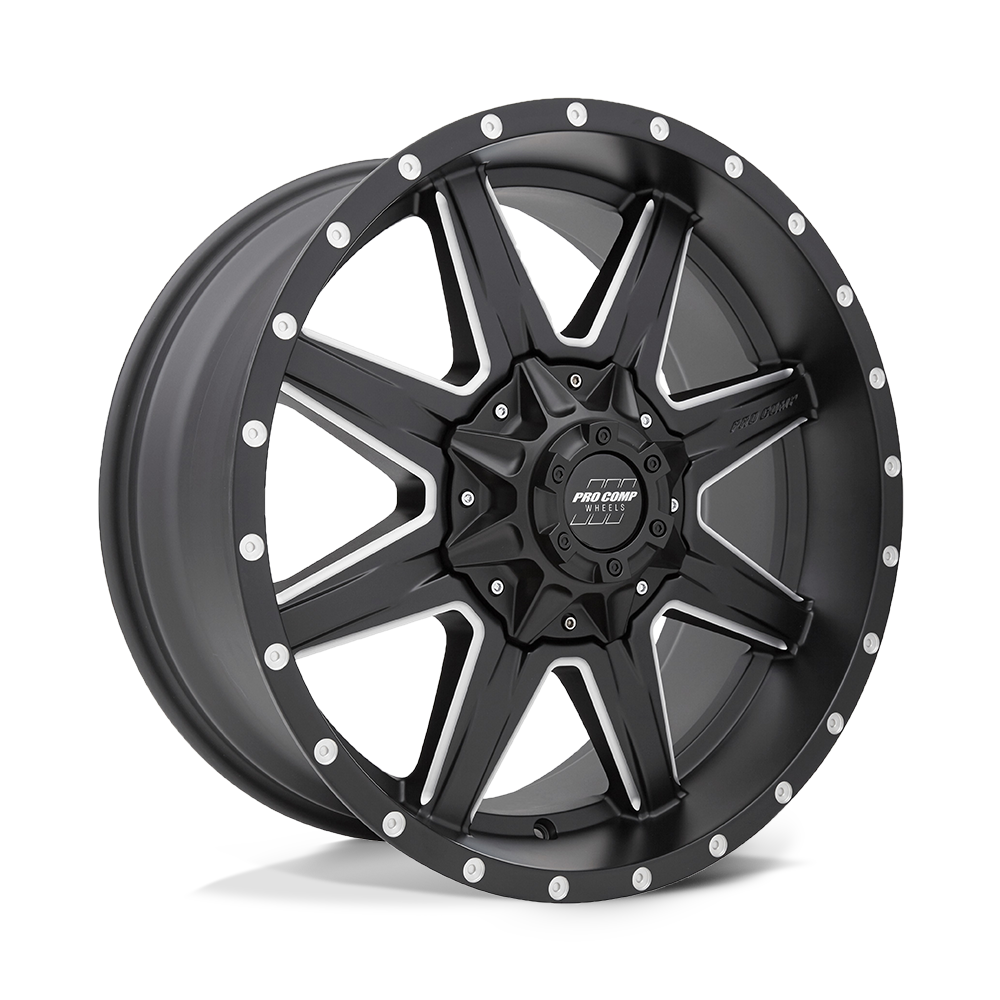 20x9 Pro Comp 5148 Quick 8 Satin Black Milled Wheel 6x135/6x5.5 (0mm)