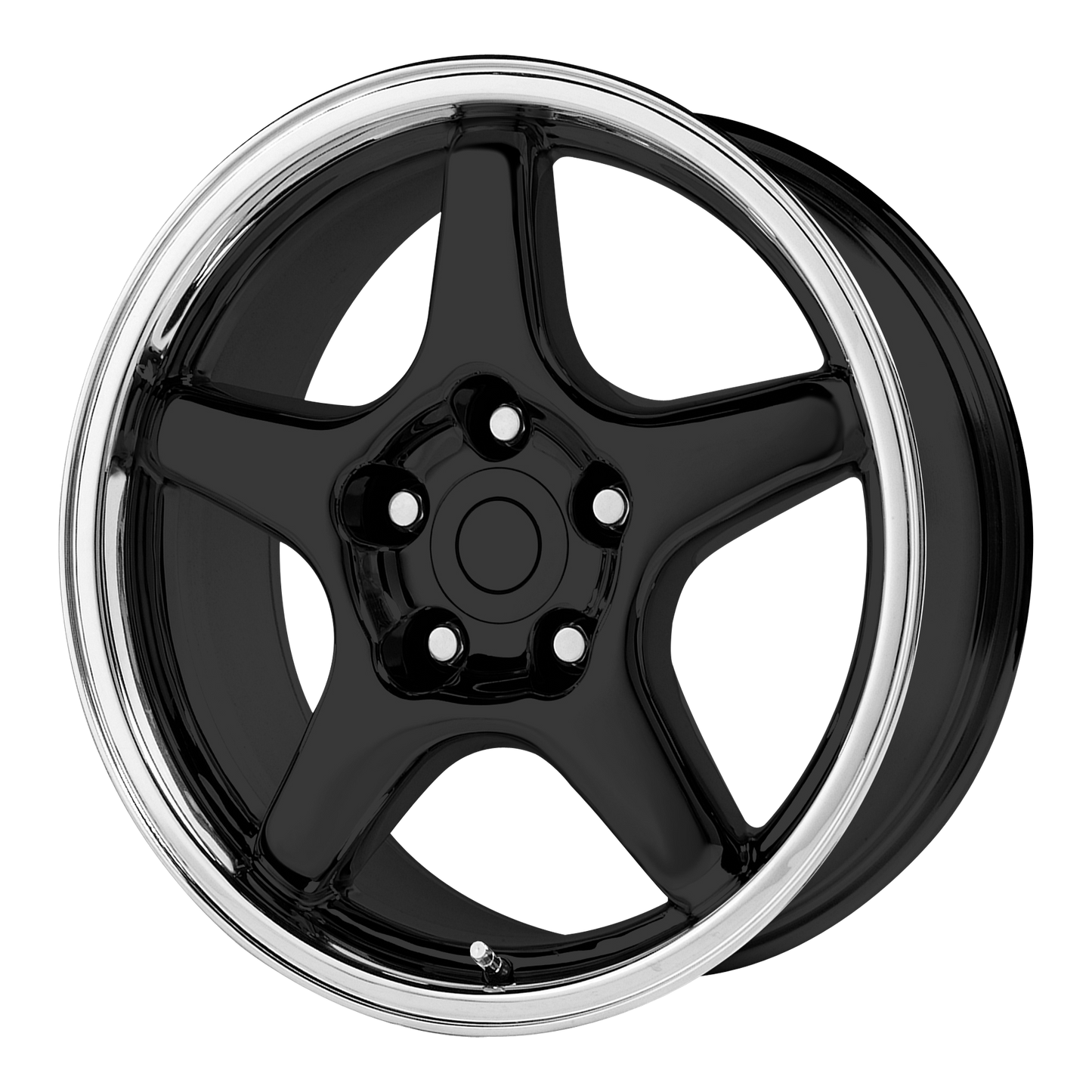 17x9.5 Performance Replicas 103B Gloss Black/Machined Lip Wheel 5x4.75 (38mm)