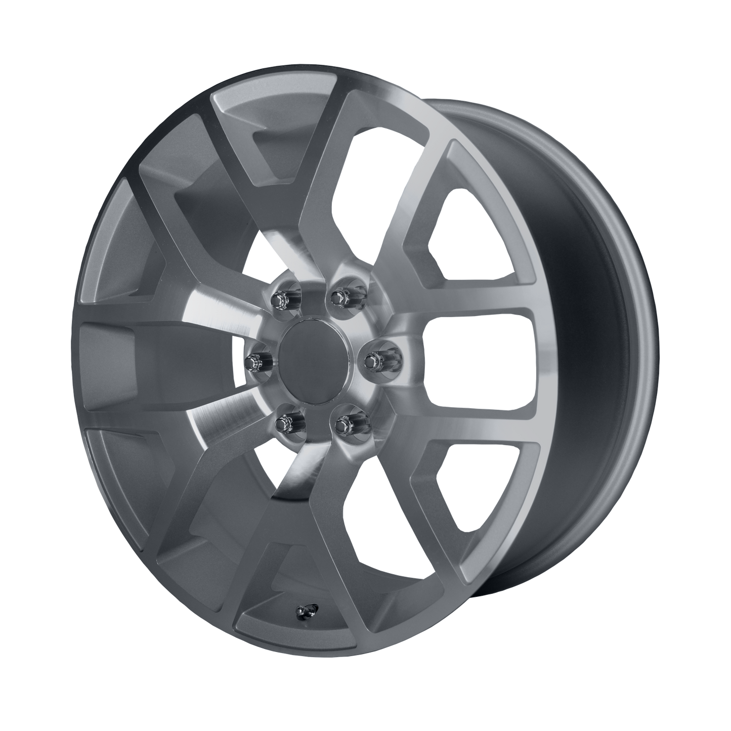 22x9 Performance Replicas PR169 Silver with Machined Spokes Wheel 6x5.5 (27mm)