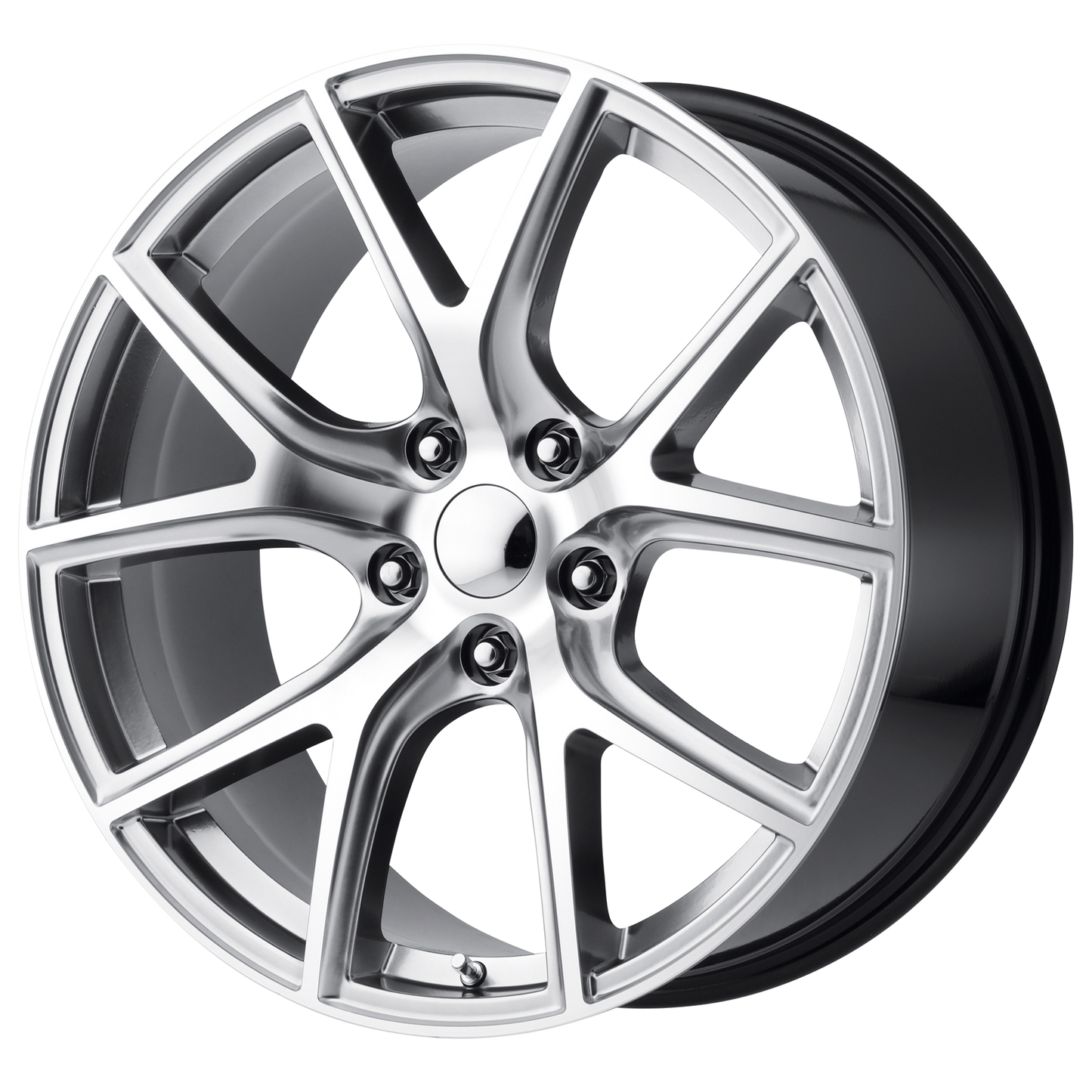 20x9 Performance Replicas PR181 Hyper Silver Machined Wheel 5x115 (20mm)