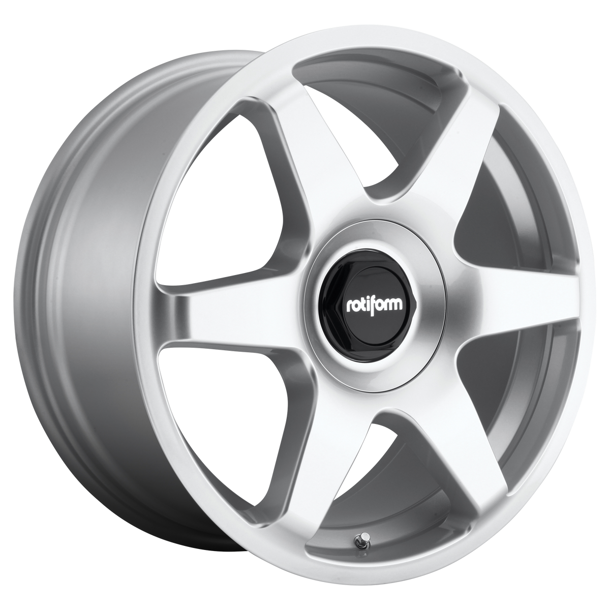 19x8.5 Rotiform R114 SIX GLOSS SILVER Wheel BLANK (45mm)