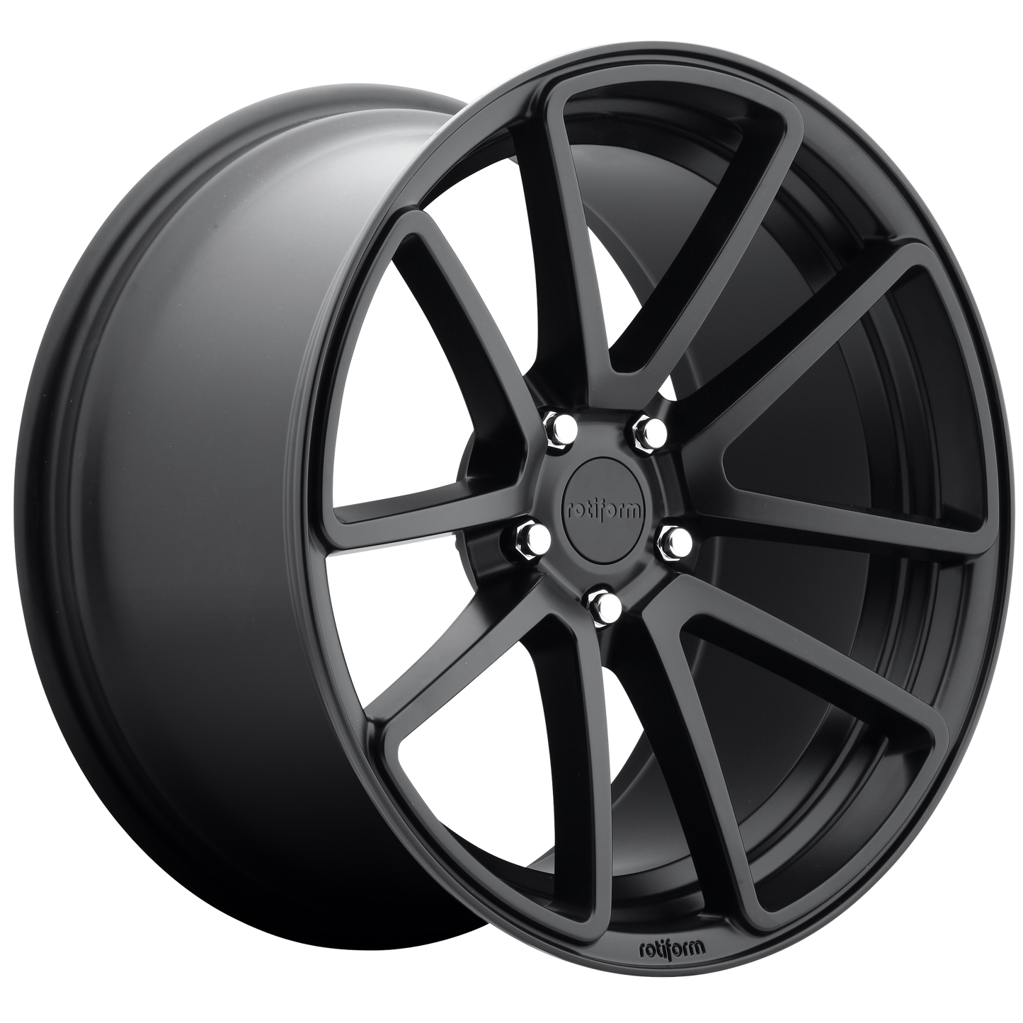 18x8.5 Rotiform R122 SPF MATTE BLACK Wheel 5x100 (35mm)