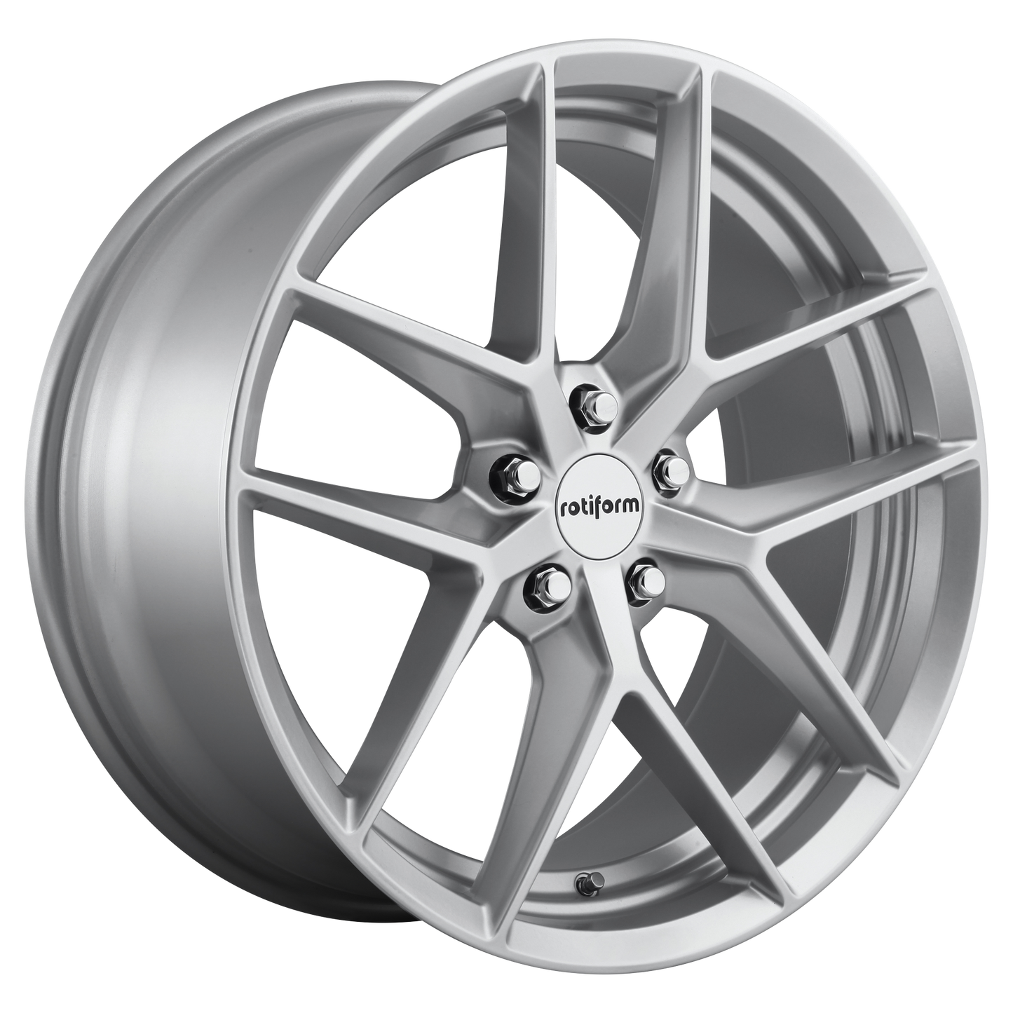 19x8.5 Rotiform R133 FLG GLOSS SILVER Wheel 5x112 (45mm)