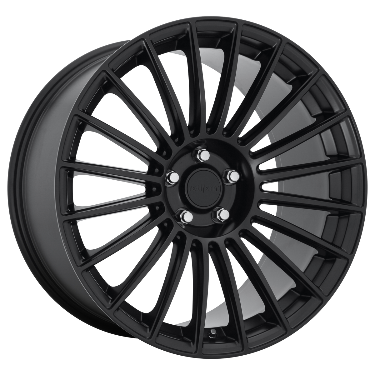 18x9.5 Rotiform R157 BUC MATTE BLACK Wheel 5x120 (40mm)