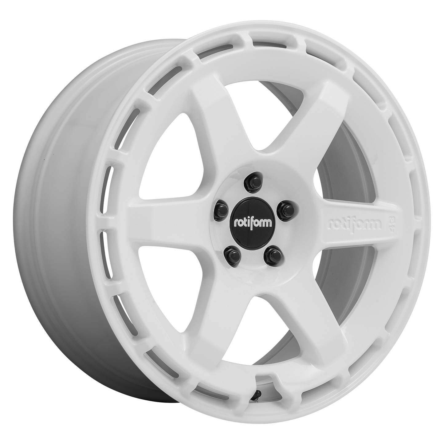19x8.5 Rotiform R183 KB1 Gloss White Wheel BLANK (35mm)