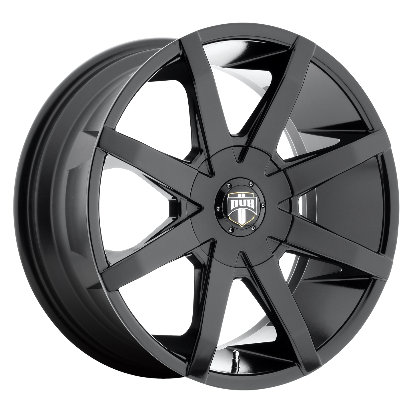 20x8.5 DUB S110 PUSH GLOSS BLACK Wheel 6x135/6x5.5 (30mm)