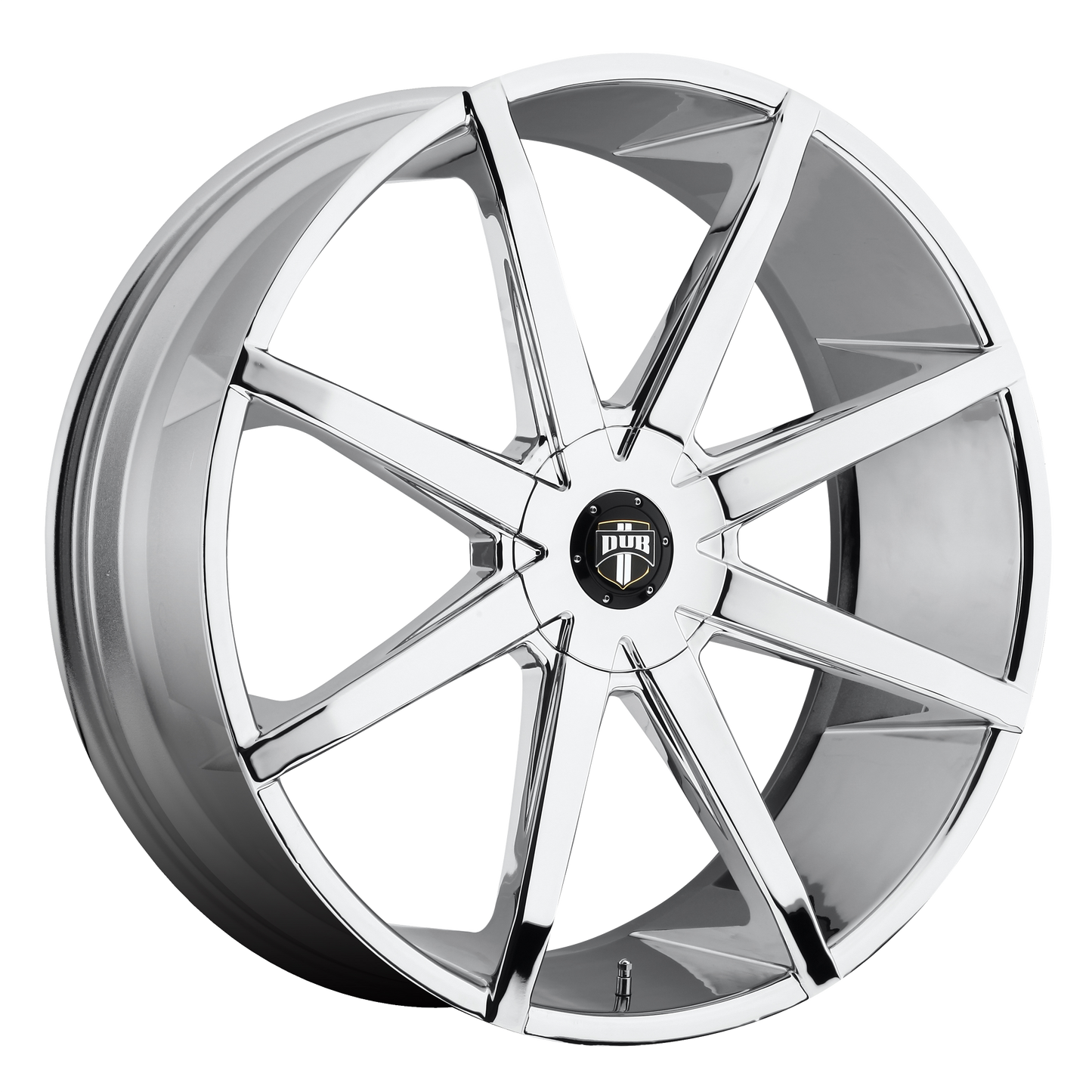 24x9.5 DUB S111 PUSH CHROME PLATED Wheel BLANK (32mm)