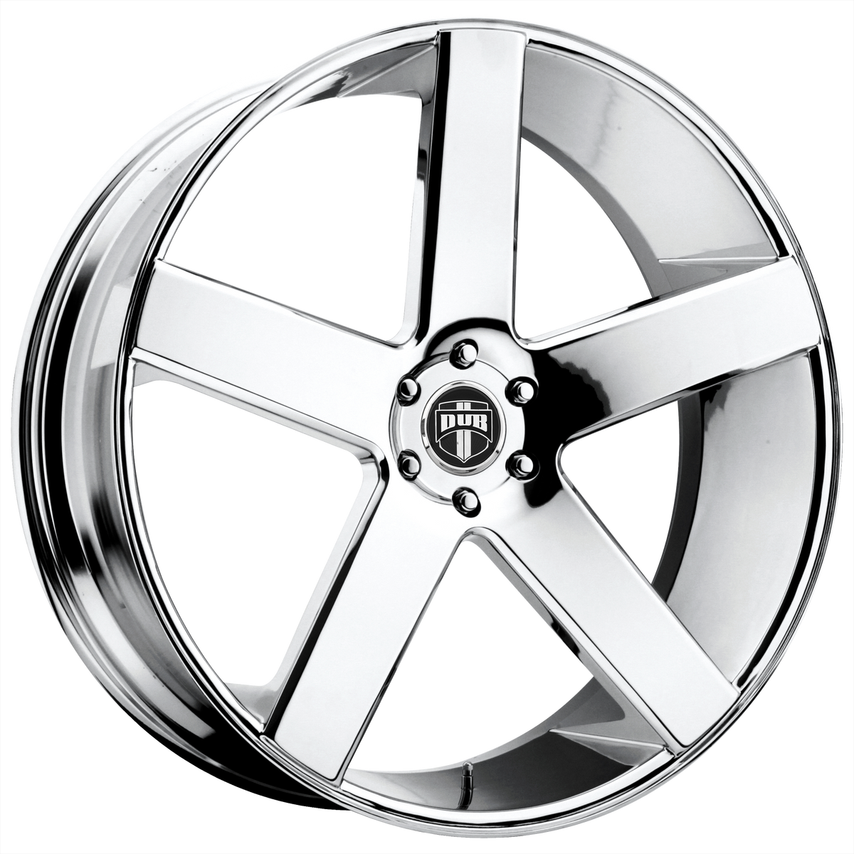 26x9 DUB S115 BALLER CHROME PLATED Wheel 5x115 (15mm)