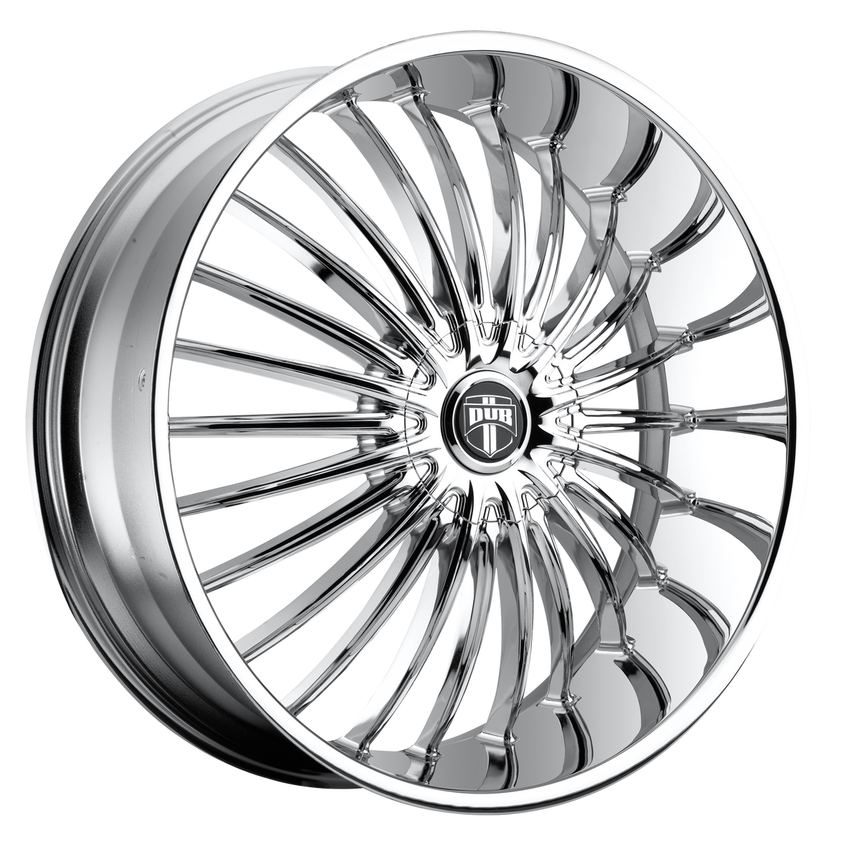 24x9.5 DUB S140 SUAVE CHROME PLATED Wheel BLANK (10mm)