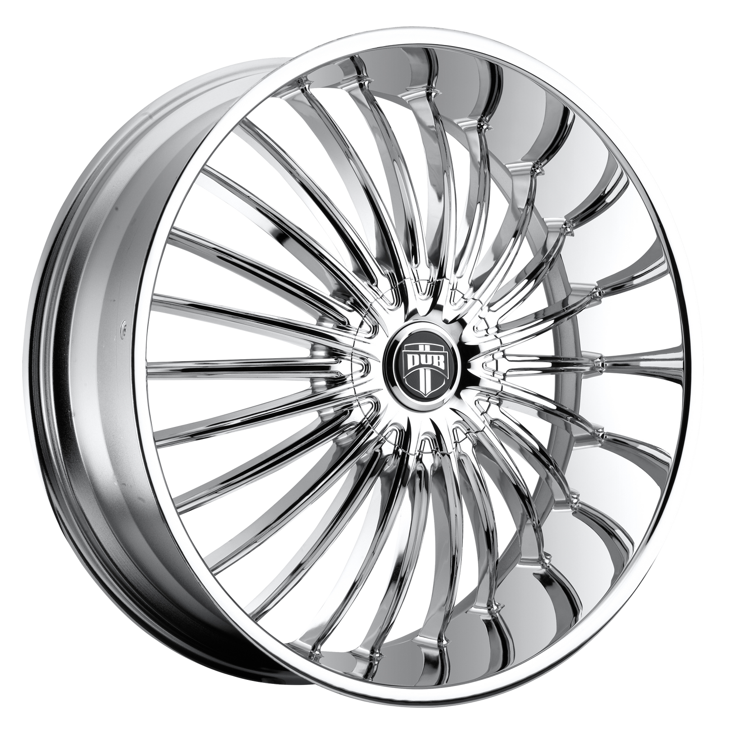 28x10 DUB S140 SUAVE CHROME PLATED Wheel 6x135/6x5.5 (30mm)