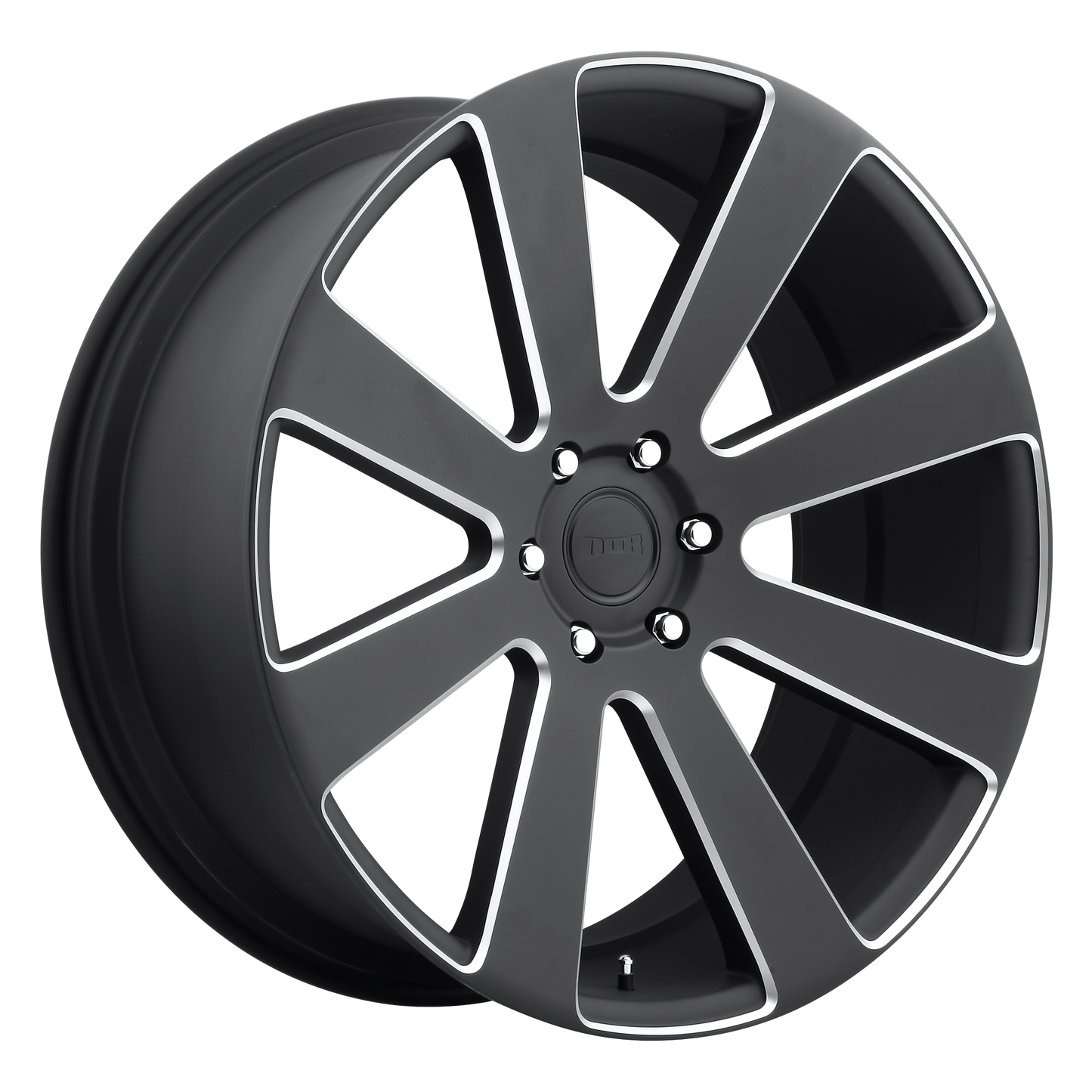 22x9.5 DUB S187 8-BALL MATTE BLACK MILLED Wheel 6x5.5 (30mm)