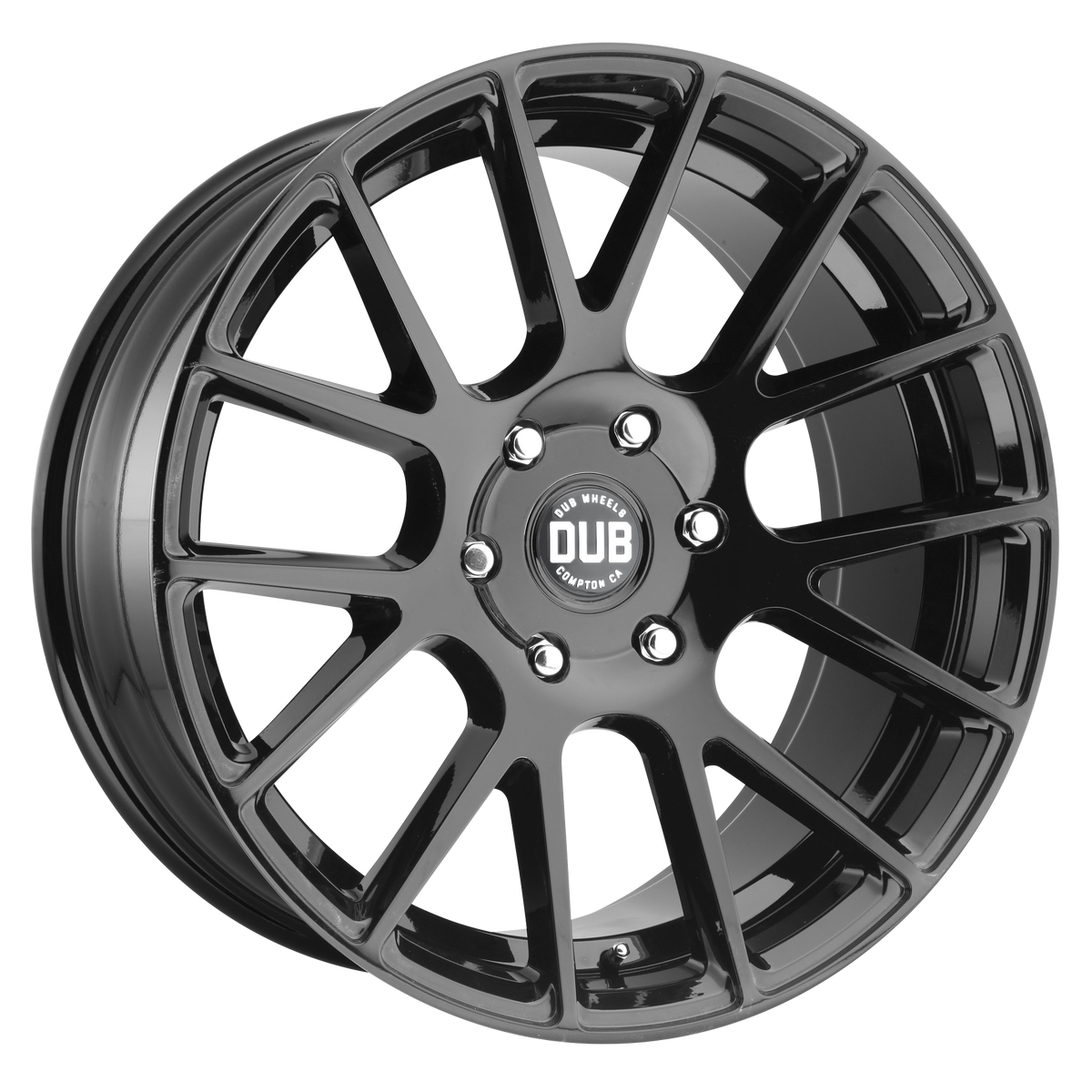 22x9.5 DUB S205 LUxE GLOSS BLACK Wheel 5x5.5 (25mm)
