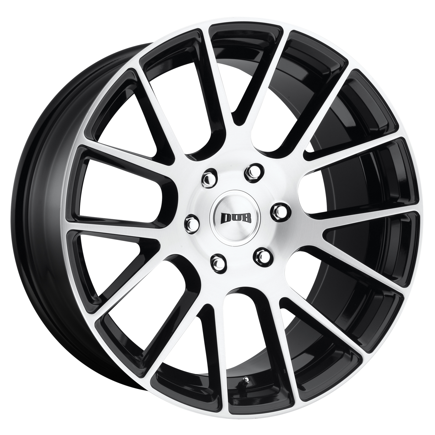 20x9 DUB S206 LUxE GLOSS BLACK BRUSHED Wheel 6x5.5 (30mm)