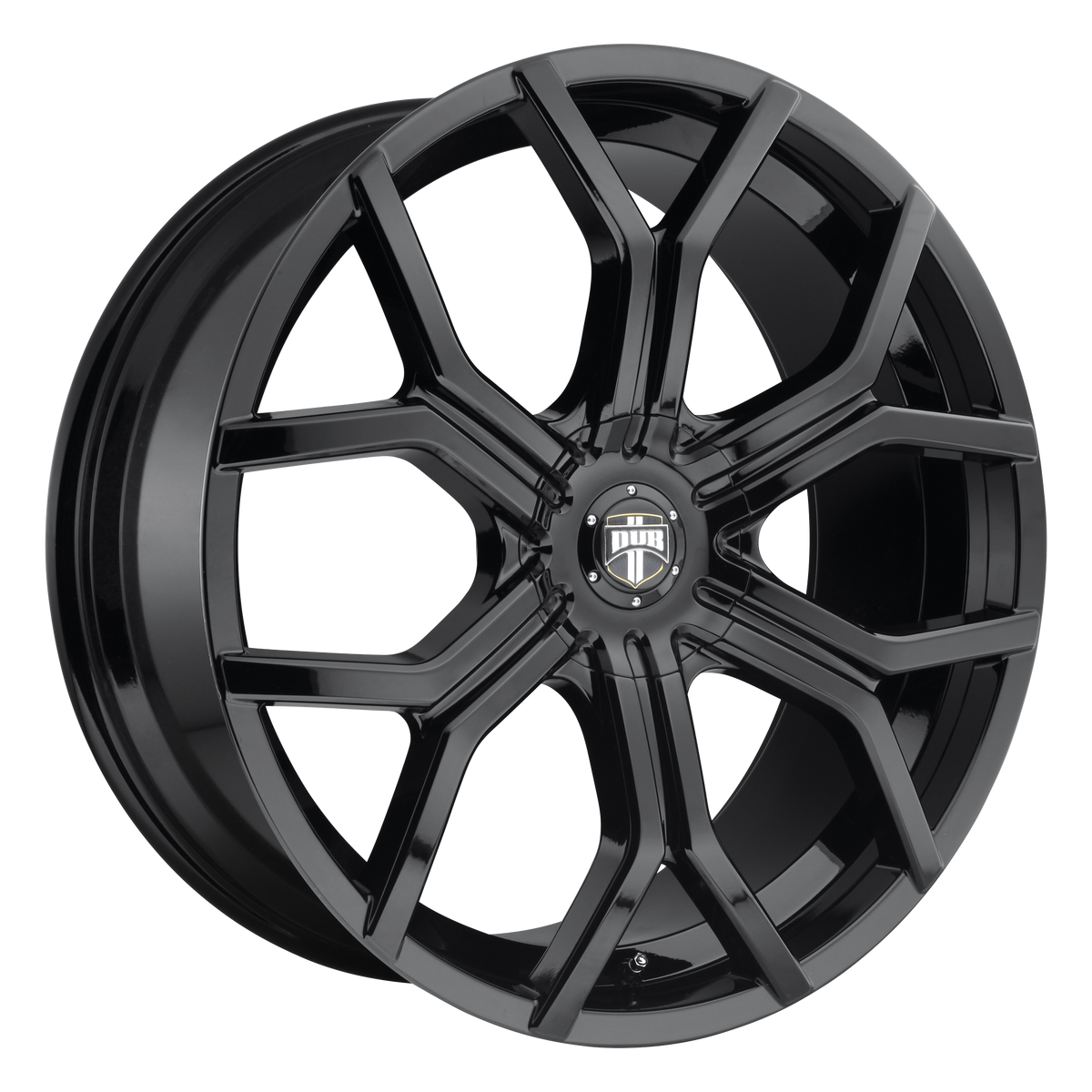 24x9.5 DUB S208 ROYALTY GLOSS BLACK Wheel BLANK (32mm)