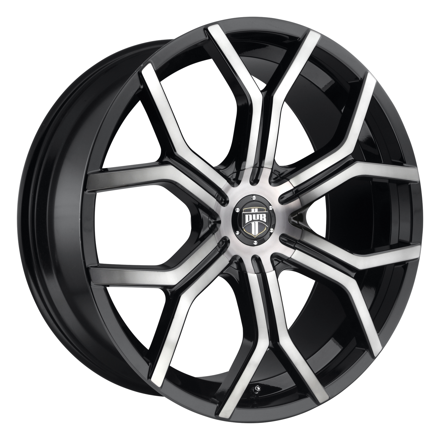 22x9.5 DUB S209 ROYALTY GLOSS MACHINED DOUBLE DARK TINT Wheel BLANK (38mm)