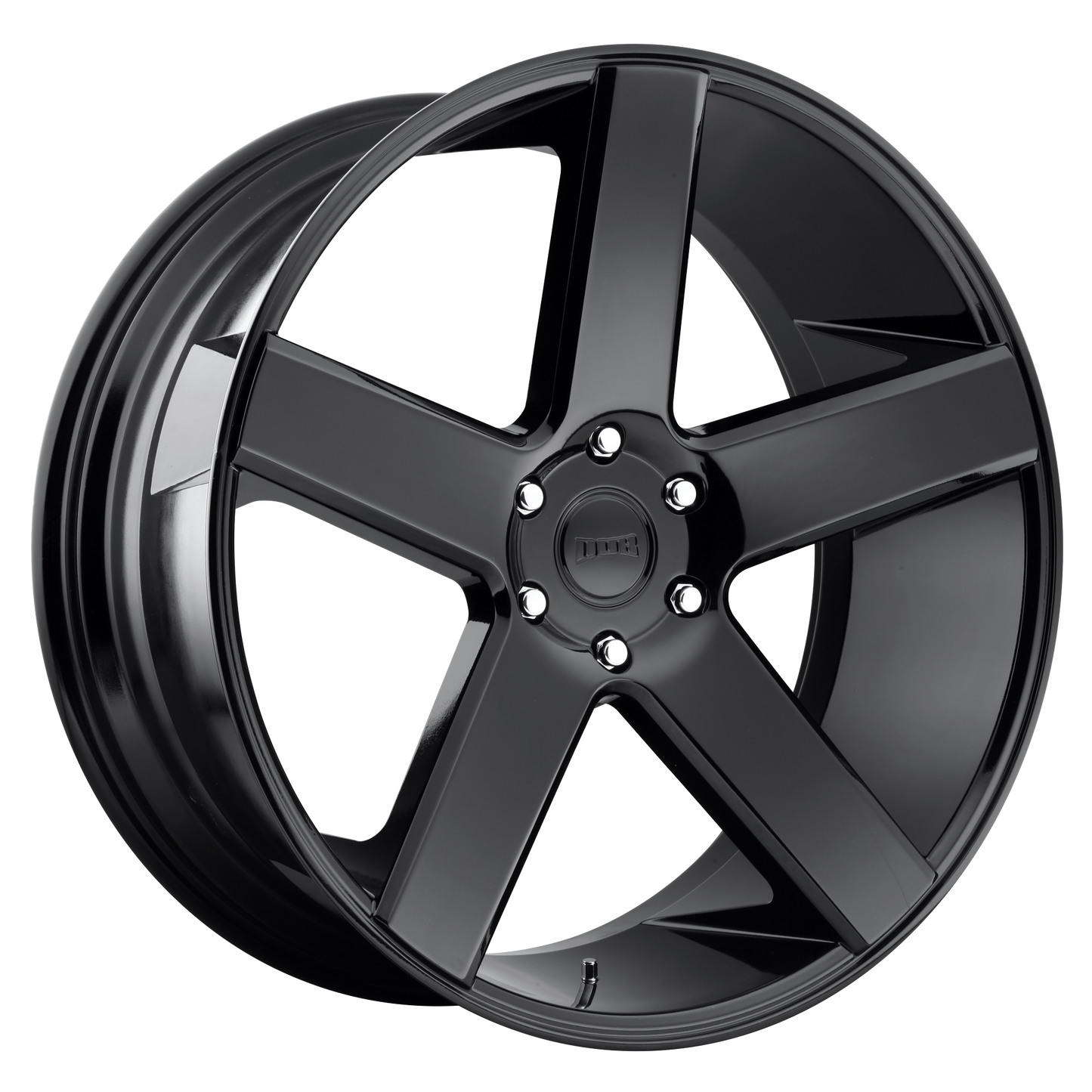 30x10 DUB S216 BALLER GLOSS BLACK Wheel 5x5 (10mm)