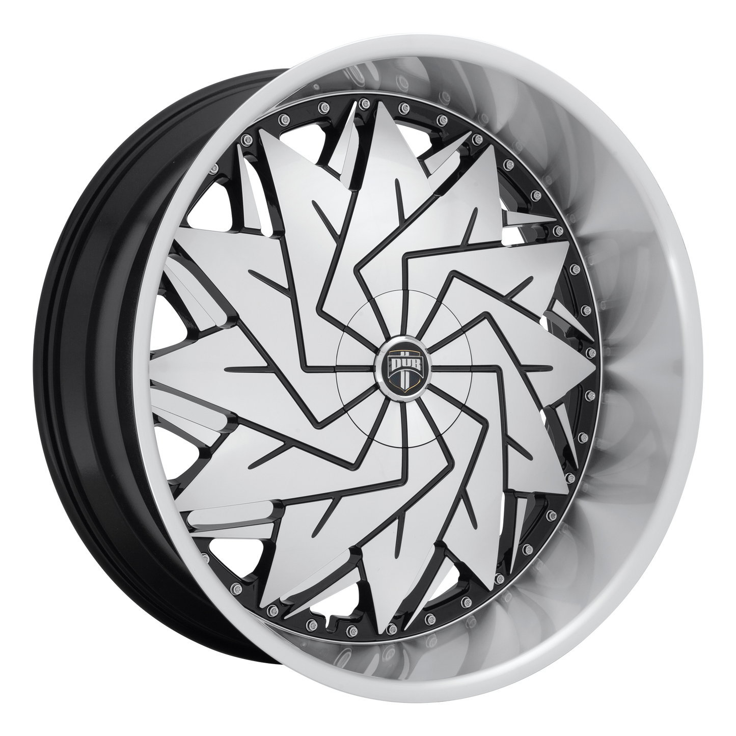 26x10 DUB S234 DAZR GLOSS BLACK MACHINED Wheel BLANK (5mm)