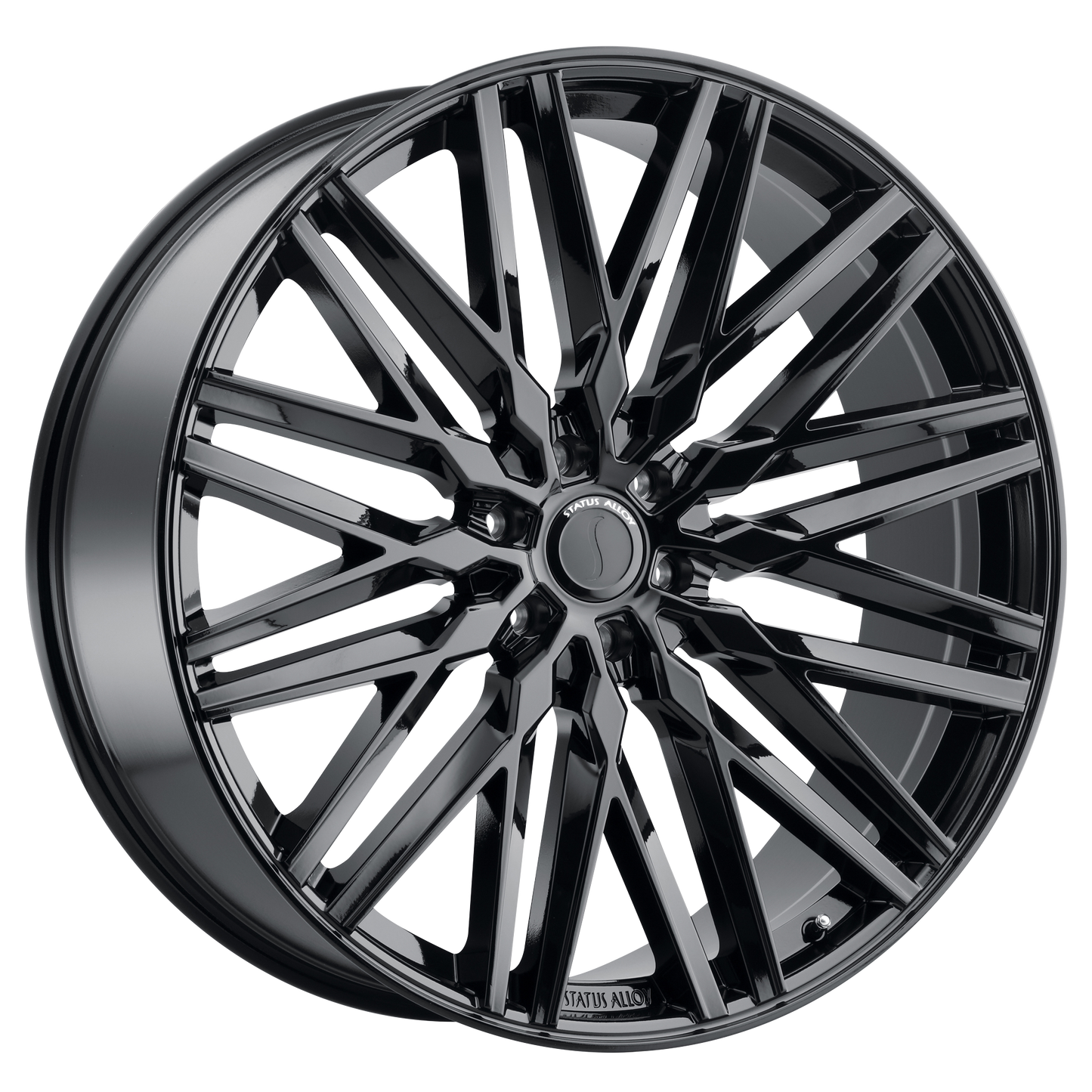 22x9.5 Status ADAMAS GLOSS BLACK Wheel 6x5.5 (15mm)