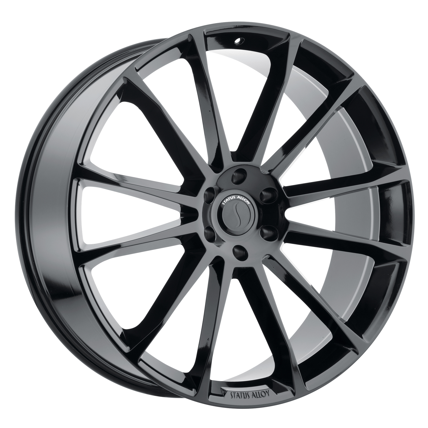 22x9.5 Status GOLIATH GLOSS BLACK Wheel 6x135 (30mm)