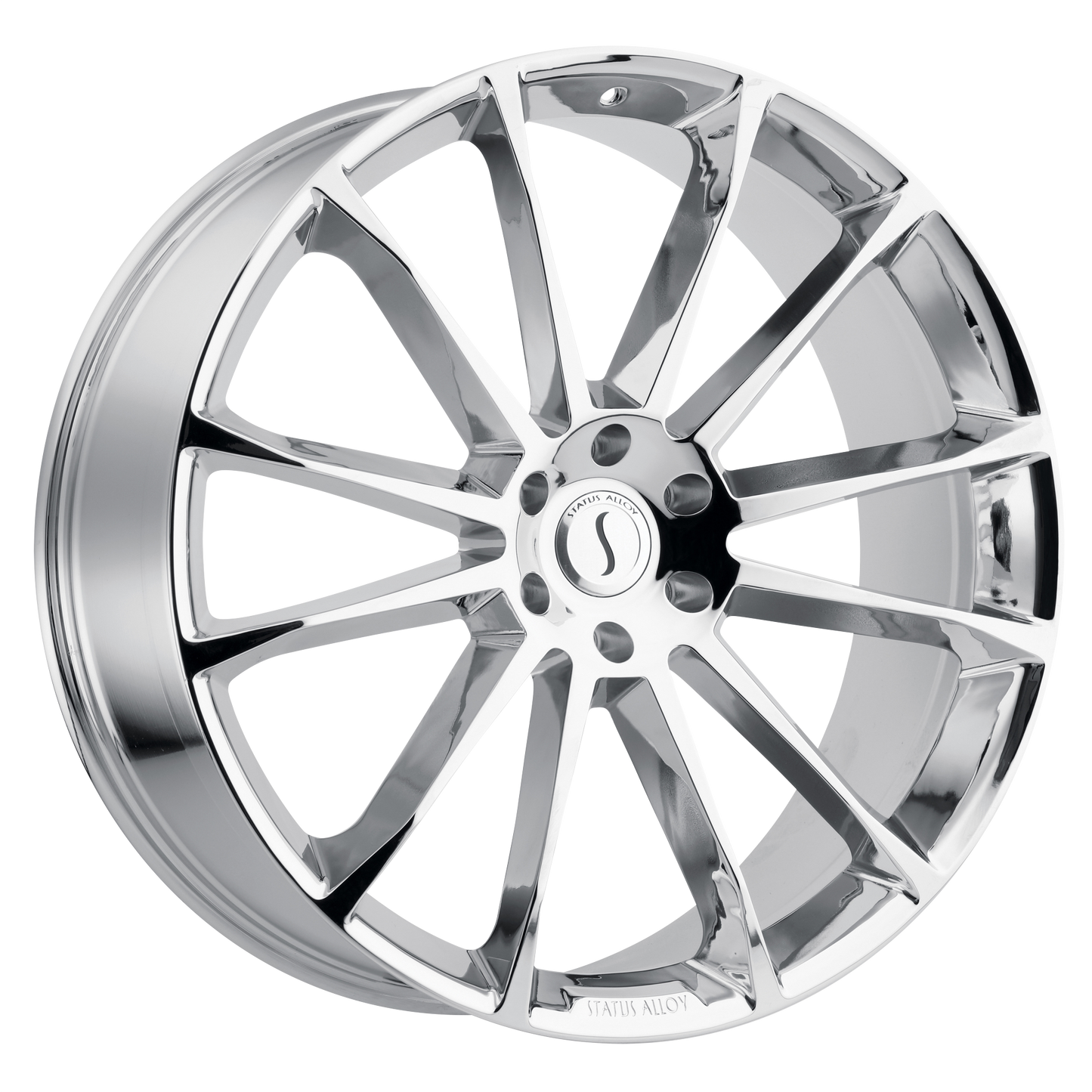 22x9.5 Status GOLIATH CHROME Wheel 6x5.5 (15mm)