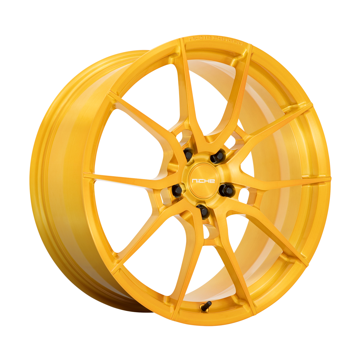 20x9 Niche T112 Kanan Brushed Candy Gold Forged Wheel 5x112 (25mm)