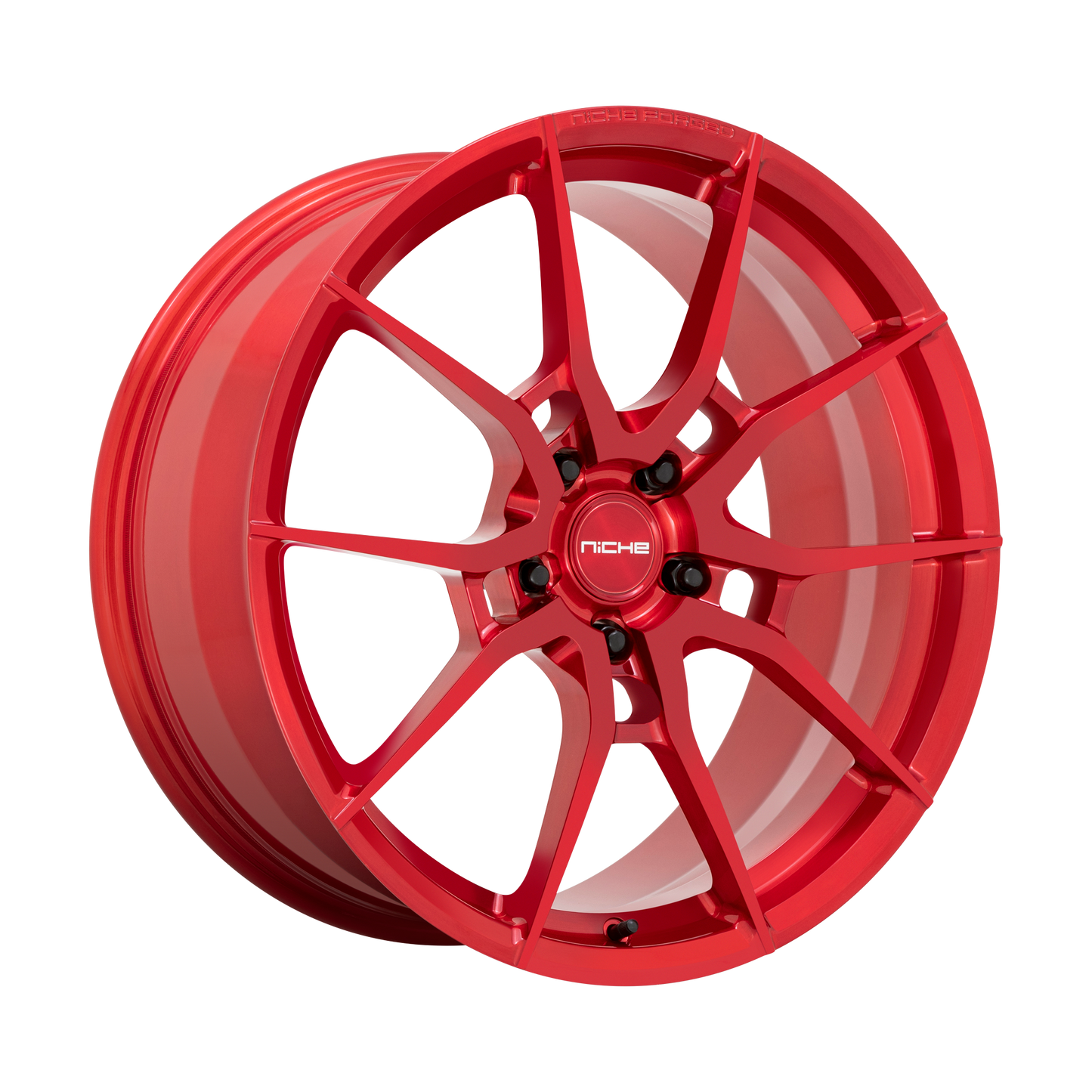 20x9 Niche T113 Kanan Brushed Candy Red Forged Wheel 5x112 (25mm)