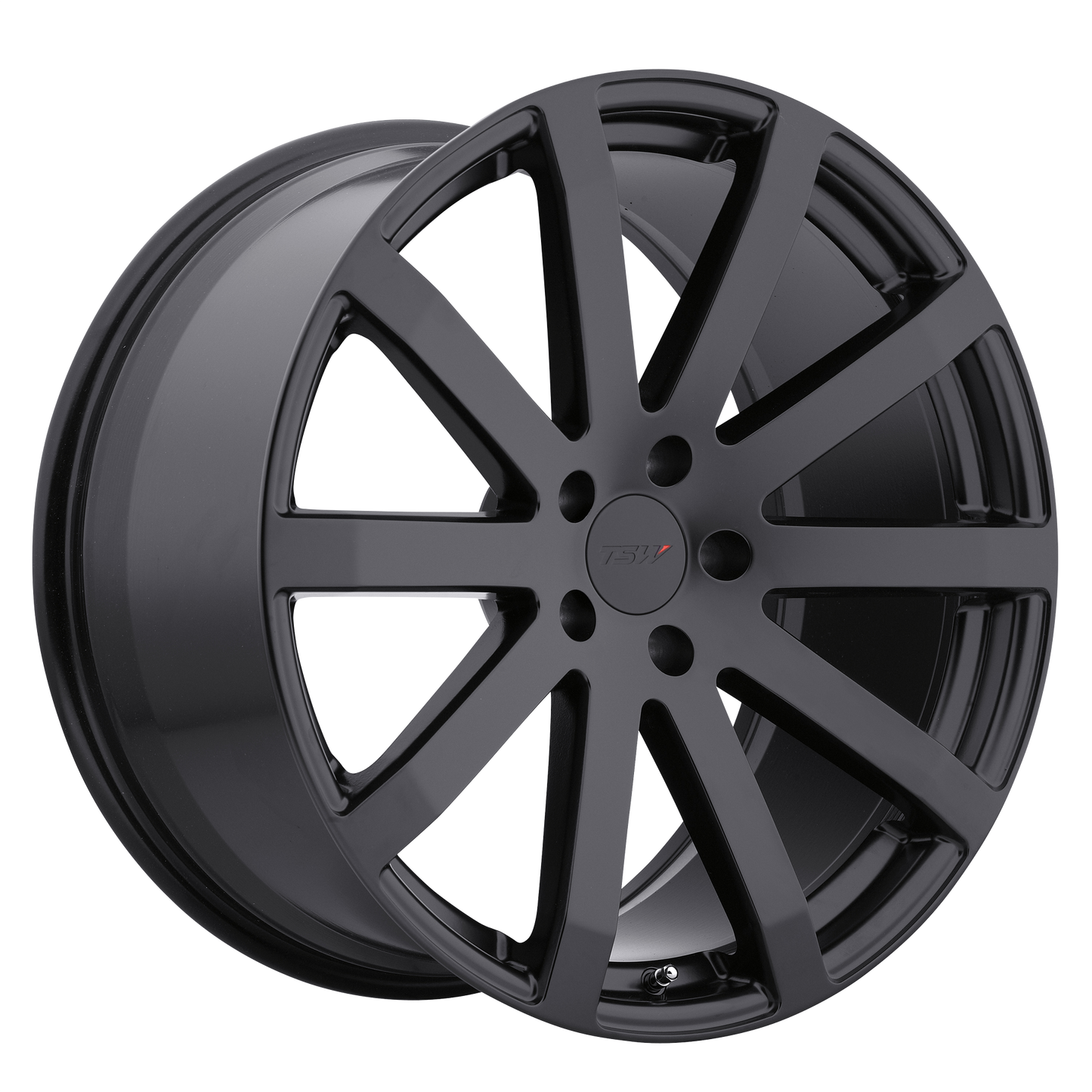 18x8 TSW BROOKLANDS MATTE BLACK Wheel 5x112 (45mm)