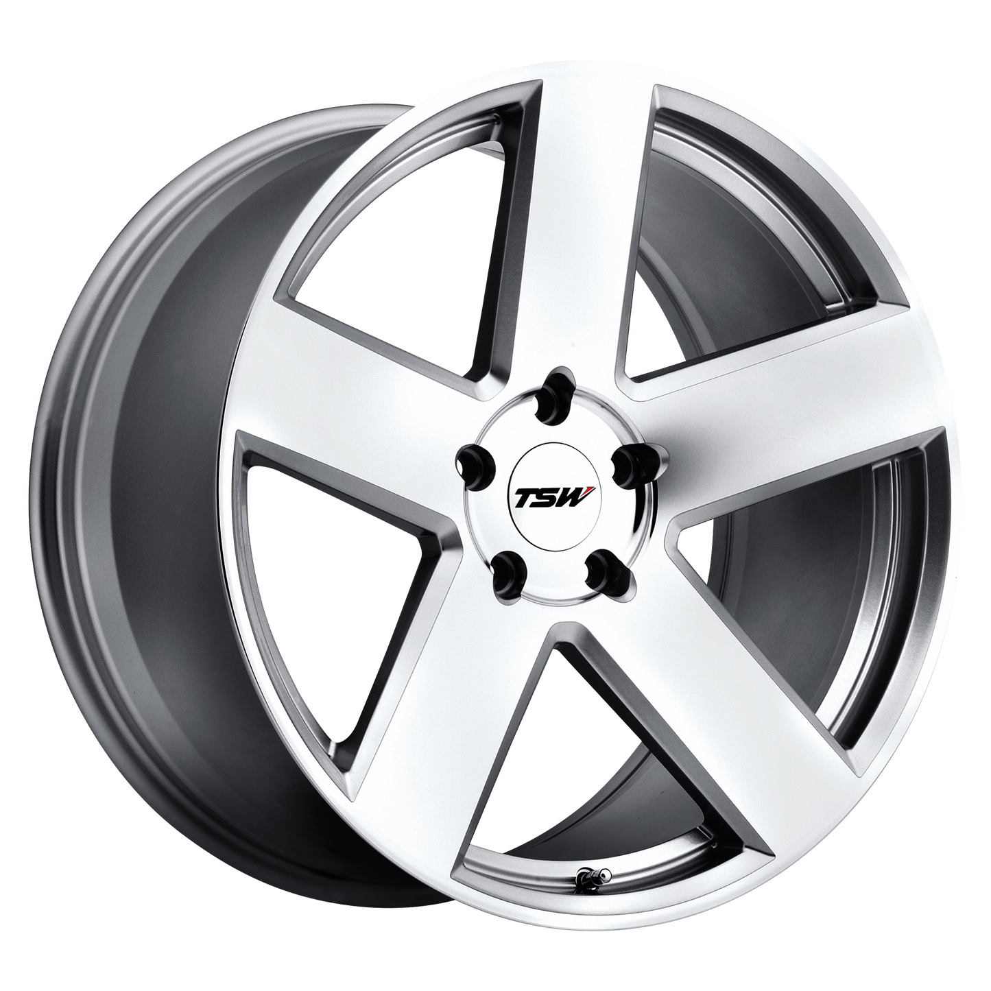 19x9.5 TSW BRISTOL SILVER W/ MIRROR-CUT FACE Wheel 5x120 (35mm)