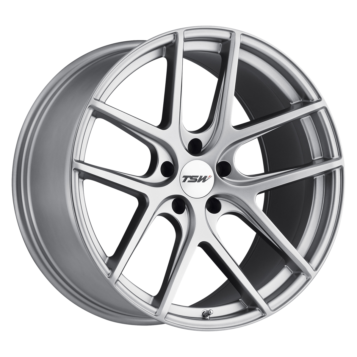 17x8 TSW GENEVA MATTE TITANIUM SILVER Wheel 5x112 (32mm)
