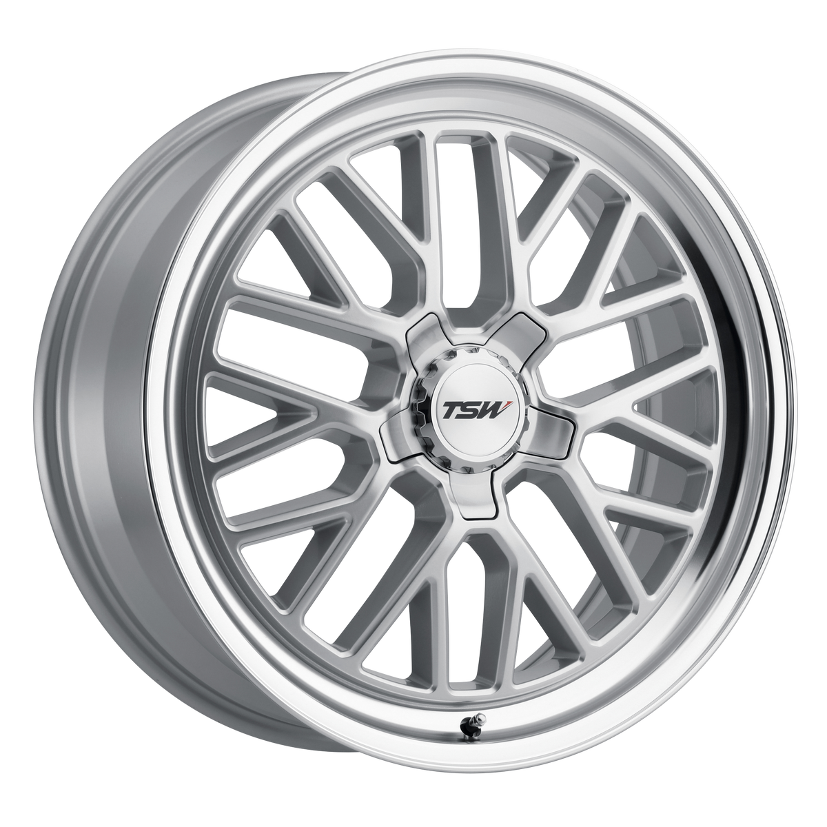 18x8.5 TSW HOCKENHEIM S SILVER W/ MIRROR CUT LIP Wheel 5x120 (40mm)