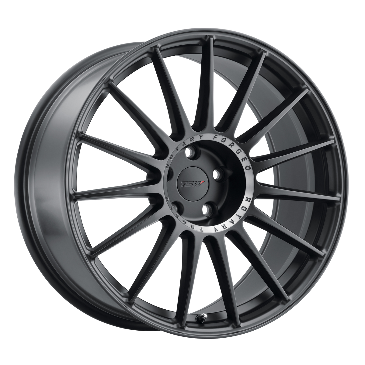 20x8.5 TSW PADDOCK SEMI GLOSS BLACK W/ MACHINED TINTED RING Wheel 5x108 (40mm)
